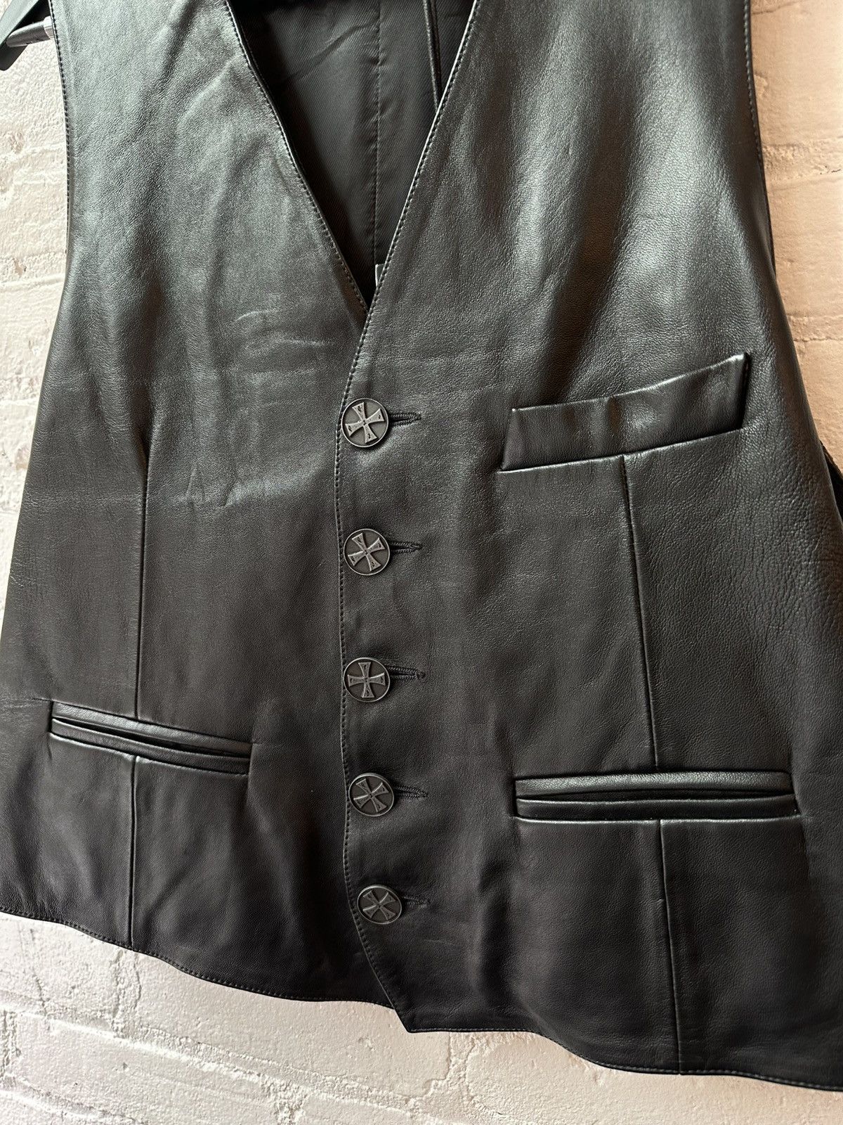 Enfants Riches Deprimes WOMANS ERD LEATHER VEST Size L / US 10 / IT 46 - 1 Thumbnail