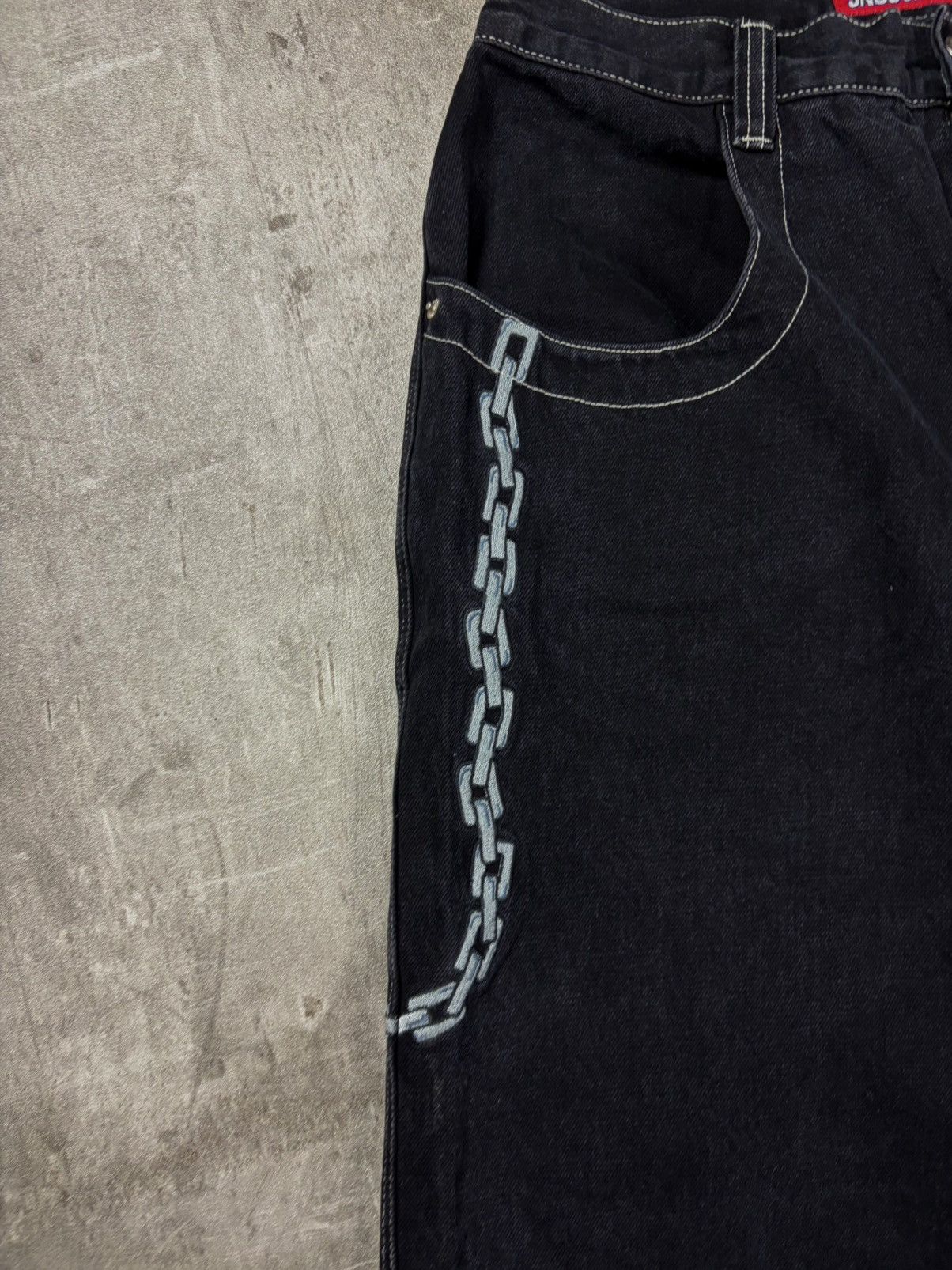 JNCO Vintage JNCO Chain Tribal Jeans 34x32 Grail Y2K Baggy Jeans Size US 34 / EU 50 - 7 Thumbnail
