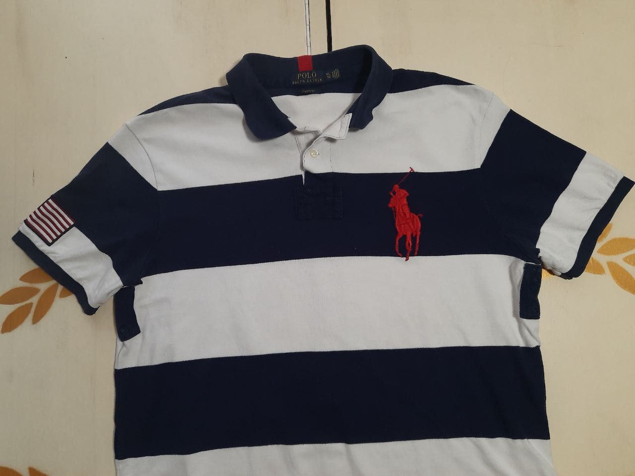 Polo Ralph Lauren × Ralph Lauren Polo Ralph Lauren Striped Polo Shirt Size US XL / EU 56 / 4 - 3 Thumbnail
