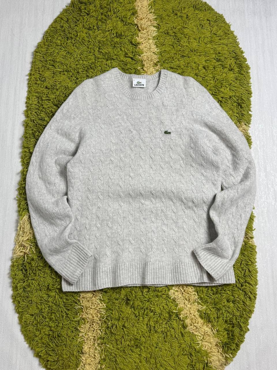 Lacoste × Vintage 🇫🇷 Vintage 90s Lacoste Wool Sweater made in France Rare Retro Size US M / EU 48-50 / 2 - 1 Thumbnail