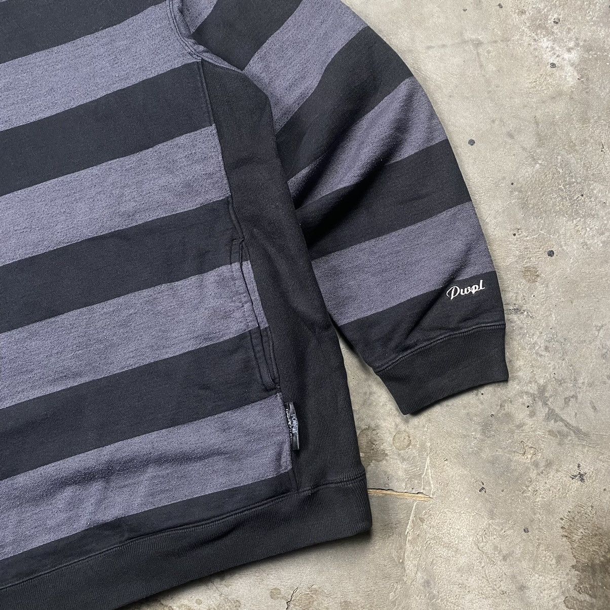 Japanese Brand × Vintage y2k Hybrid PowerToPeople Striped Reverse Weave Size US L / EU 52-54 / 3 - 2 Thumbnail