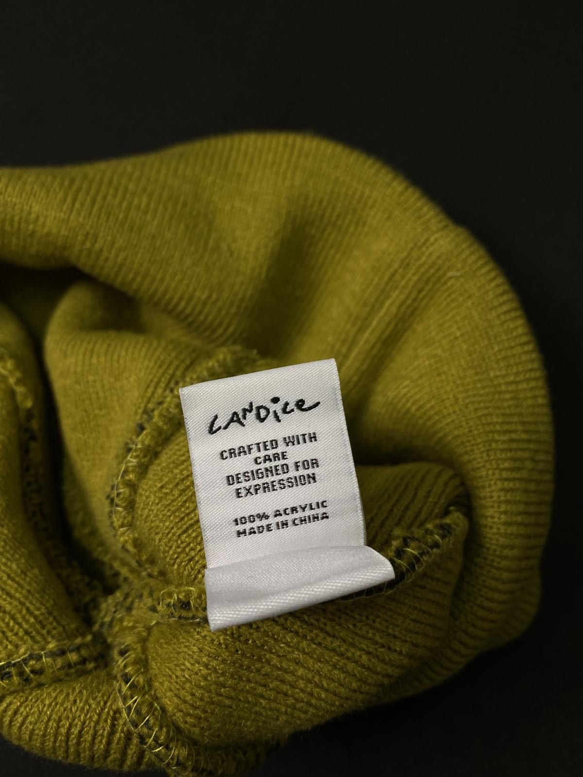 Japanese Brand Deadstock Candice Spark Knitted No Cuff Knit Yellow Beanie Size ONE SIZE - 8 Thumbnail