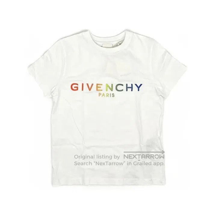Givenchy Givenchy Kids White Letter Print Short Sleeve T-Shirt. Size US XS / EU 42 / 0 - 2 Thumbnail