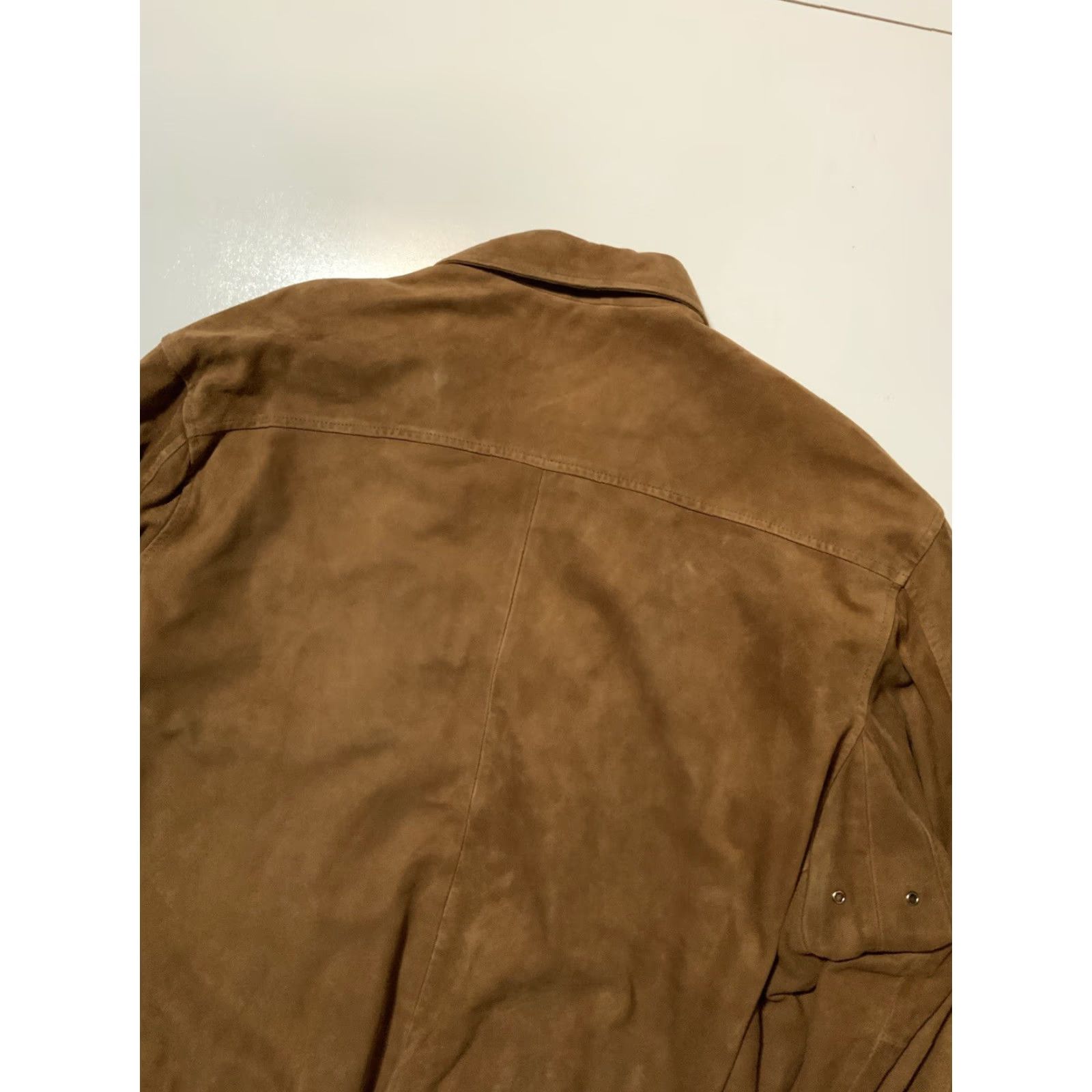 Golden Bear VINTAGE Golden Bear Sportswear Suede Leather Cognac Full Zip Bomber Jacket XL Mens Size US XL / EU 56 / 4 - 6 Thumbnail