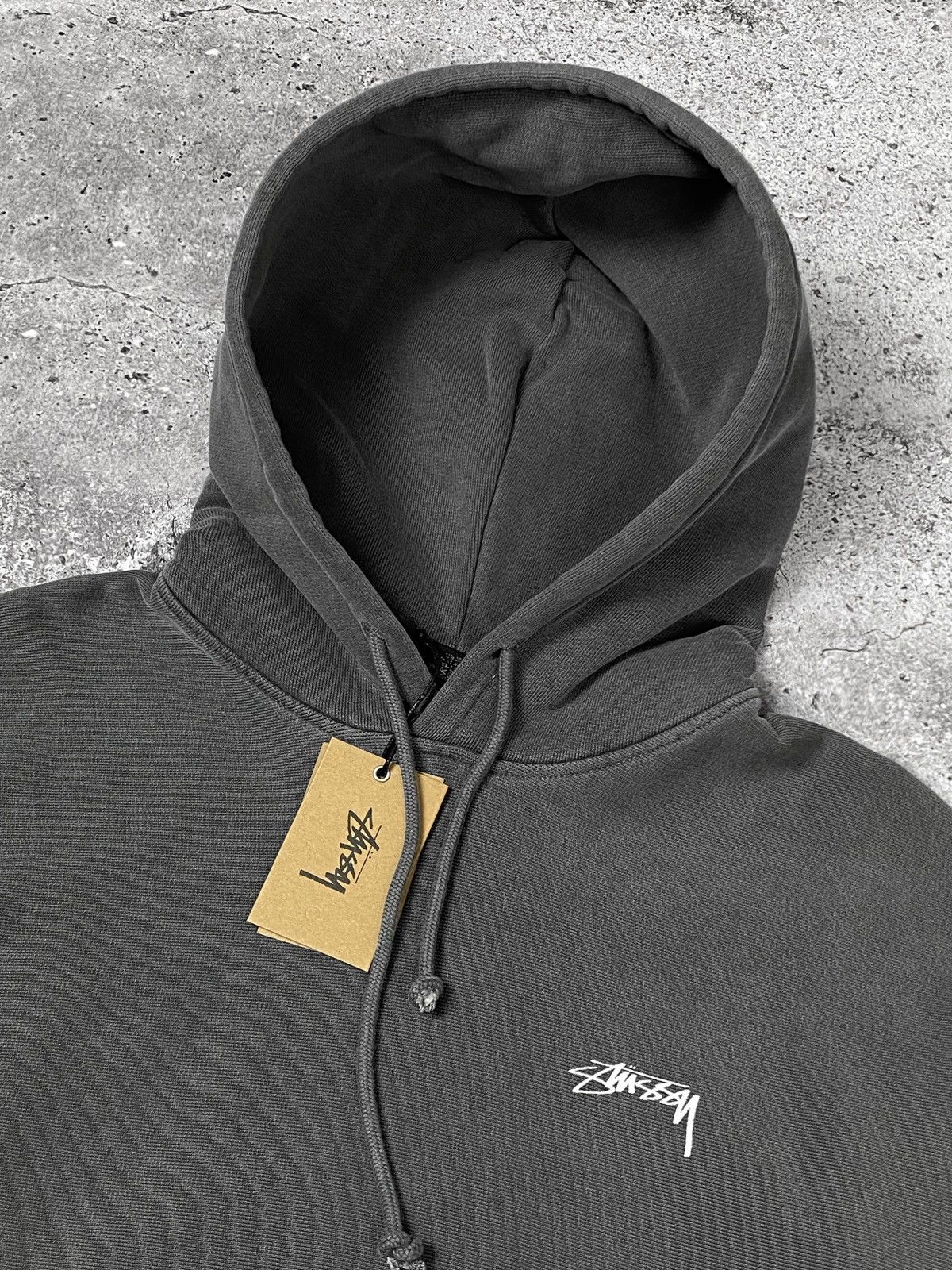 Streetwear × Stussy Stussy Smooth Stock Pigment Dyed Hoodie