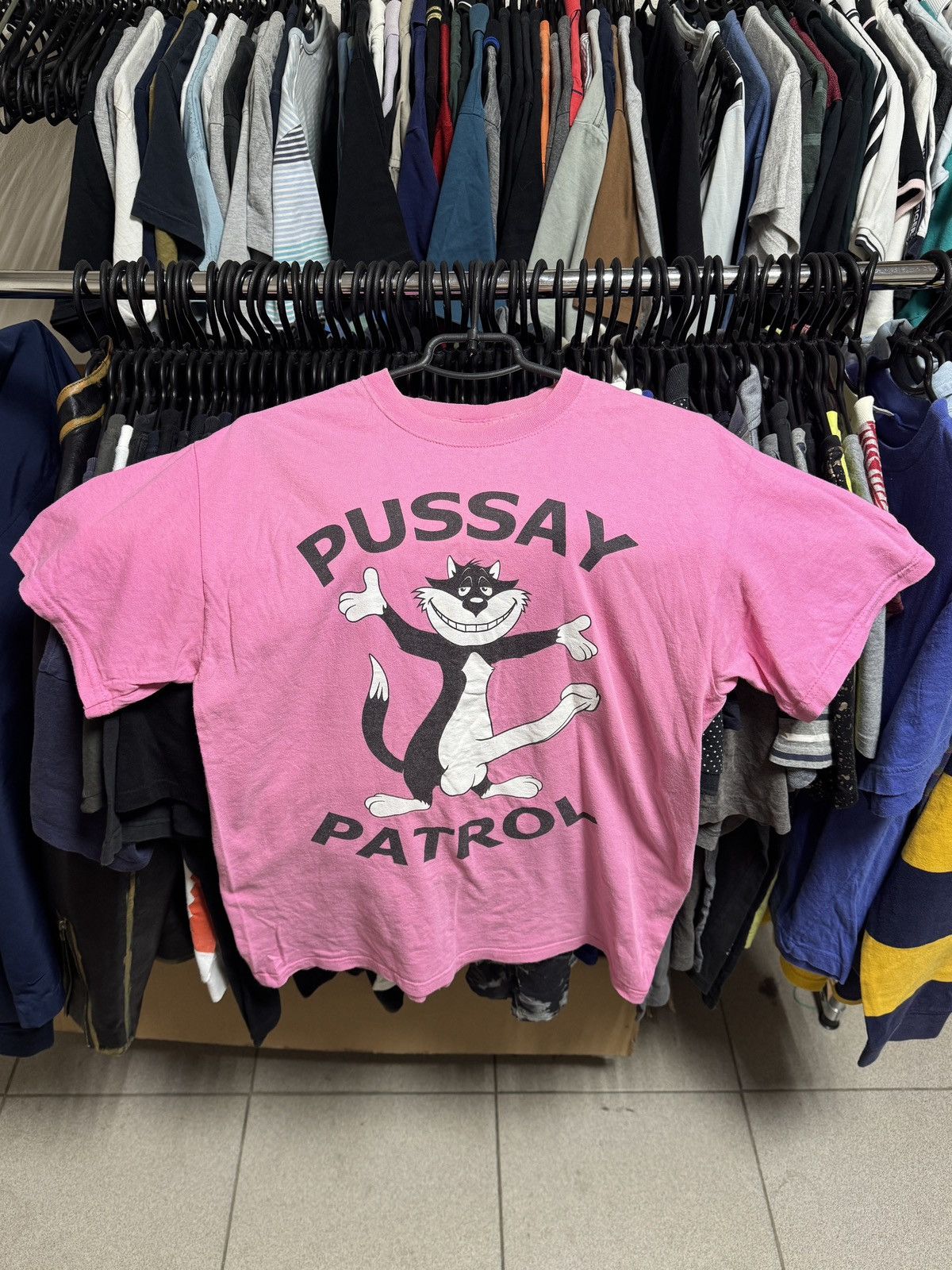Vintage Vintage 00s Pussay Patrol Dick/Sex Crazy Tee Size US M / EU 48-50 / 2 - 1 Thumbnail