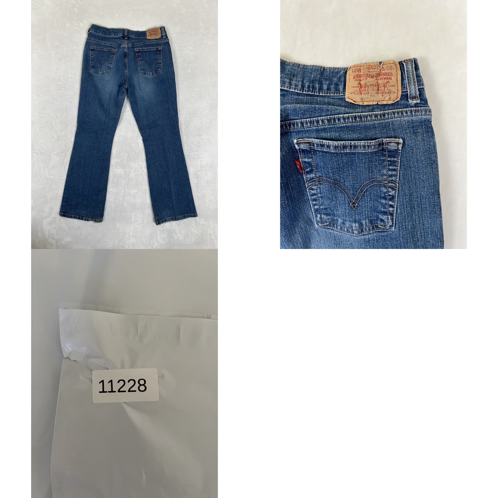 Levi's VINTAGE Levi's 515 Boot Cut Jeans Women's Size 10 M Western Cowboy Y2K Phase 28 Inseam 28 Blue Denim Size 32" / US 10 / IT 46 - 8 Thumbnail