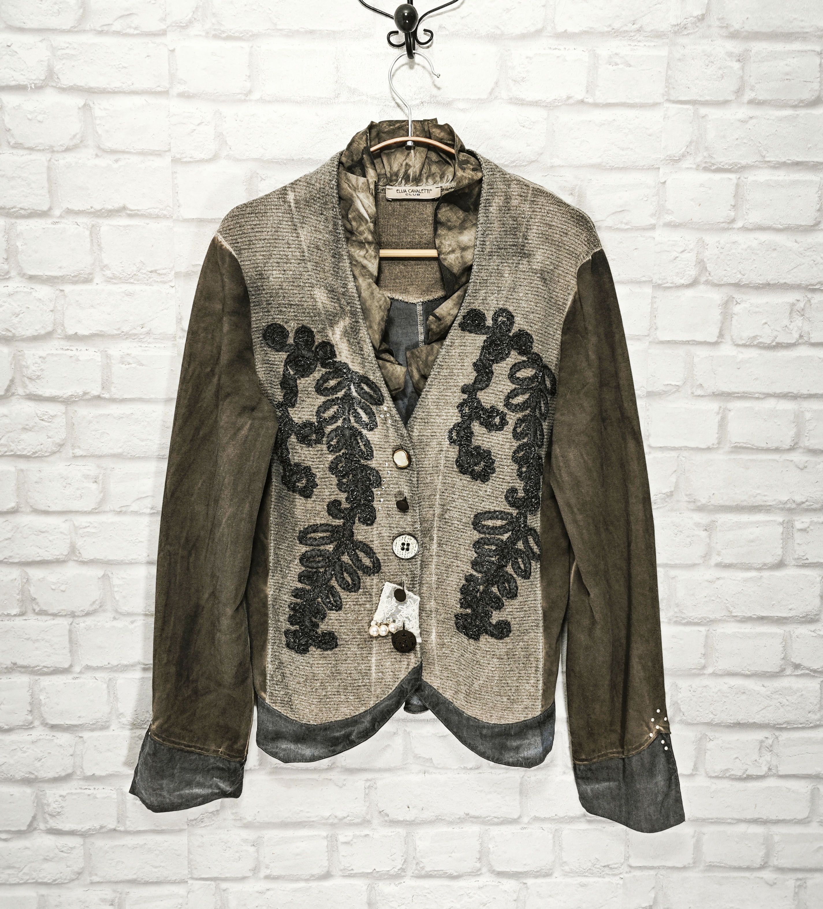 Elisa Cavaletti Elisa Cavaletti Embellished Blazer Jacket size L Size L / US 10 / IT 46 - 1 Thumbnail