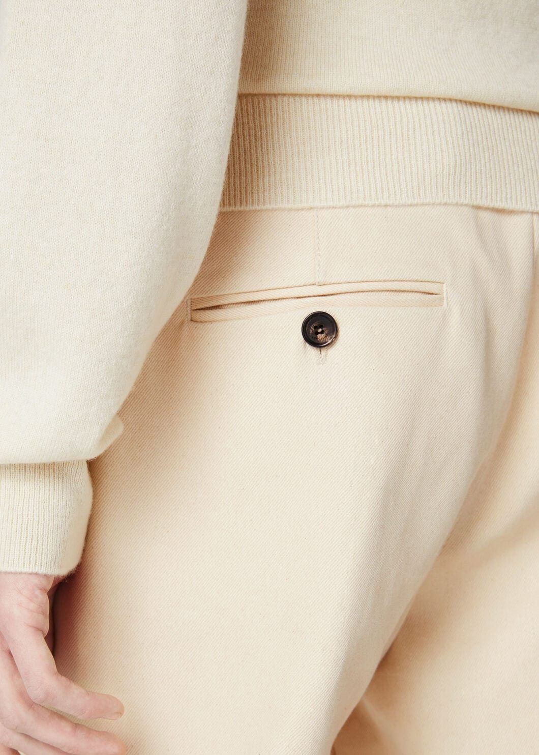 Loro Piana o1w1db10725 FAO7194 Jarno Denim Pant in Ivory Size US 36 / EU 52 - 3 Thumbnail