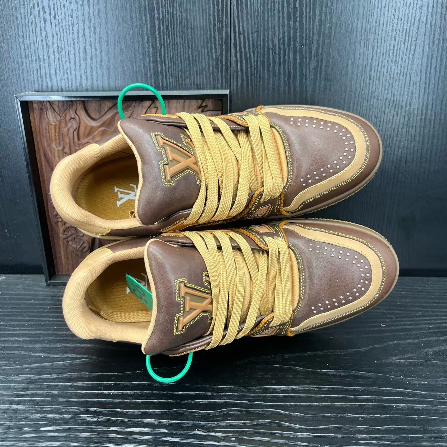 Louis Vuitton LV Brown Rivets Trainer US7(41) Like New Worn Once Size US 8 / EU 41 - 2 Thumbnail