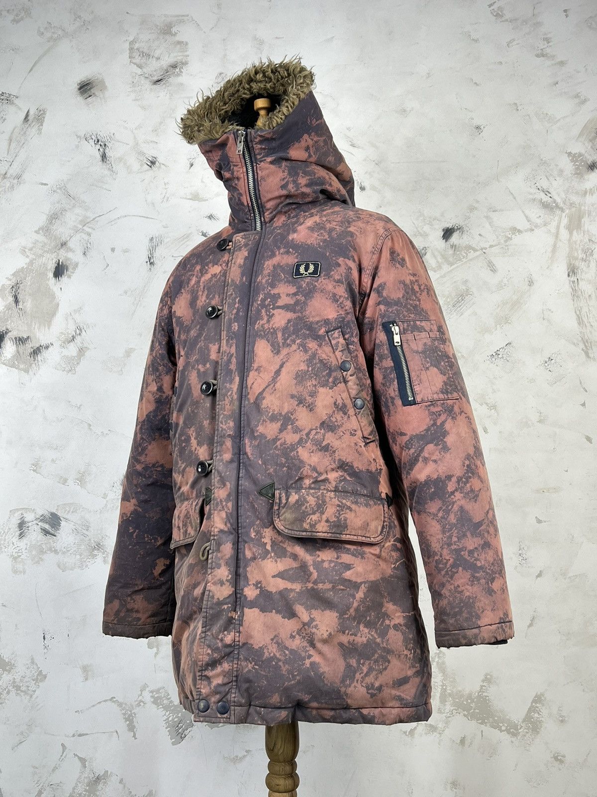 Fred Perry Fred Perry Custom Down Snorkel Parka Hooded Jacket Size M-L Size US M / EU 48-50 / 2 - 1 Thumbnail