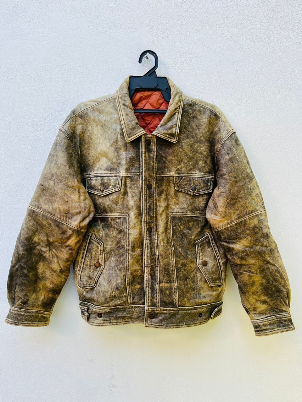 Japanese Brand × Vintage Vintage Leather Jacket Designed Fashion Style Size US M / EU 48-50 / 2 - 1 Thumbnail