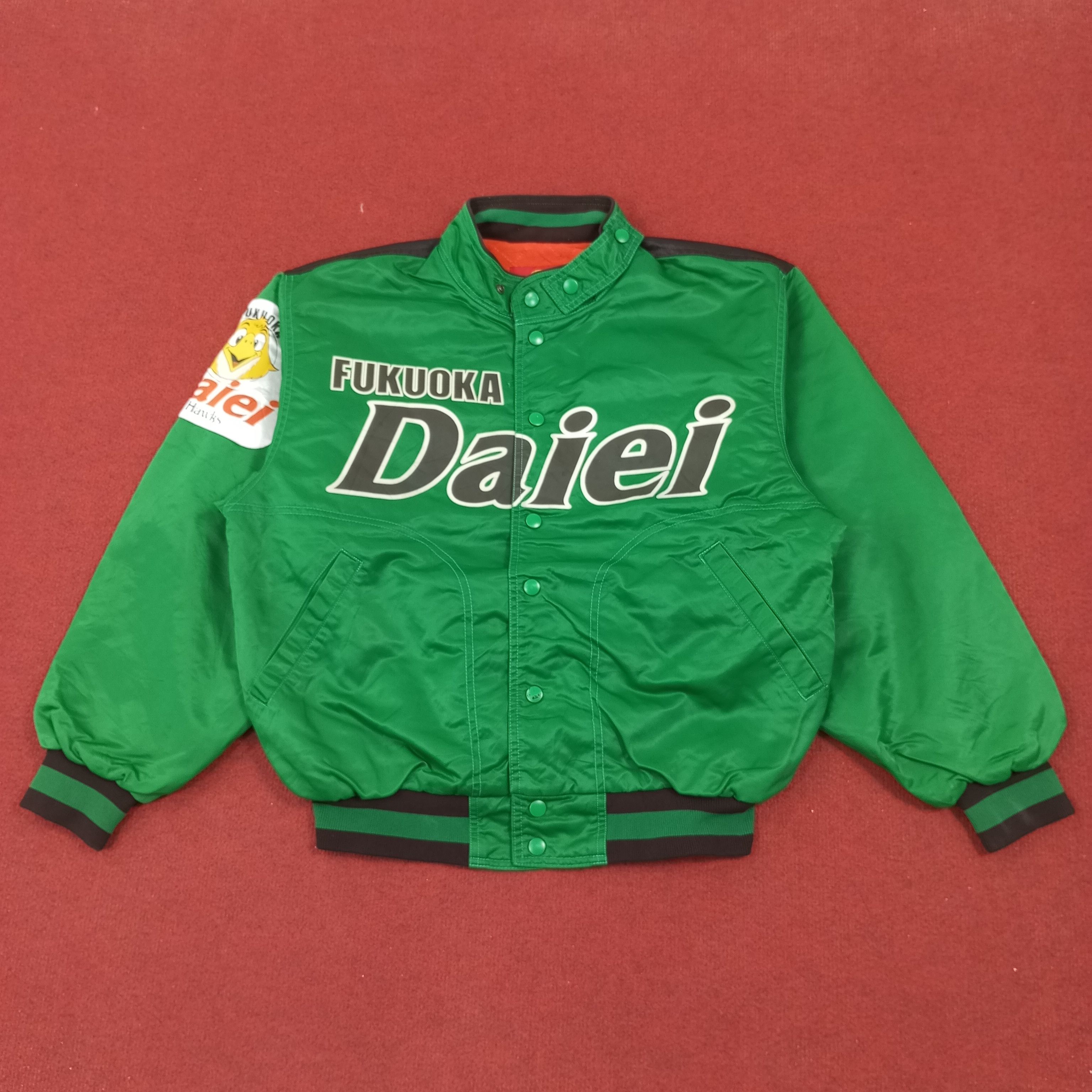 Japanese Brand Fukuoka Daiei Hawks Japanese Baseball Team Jacket Size US L / EU 52-54 / 3 - 1 Thumbnail
