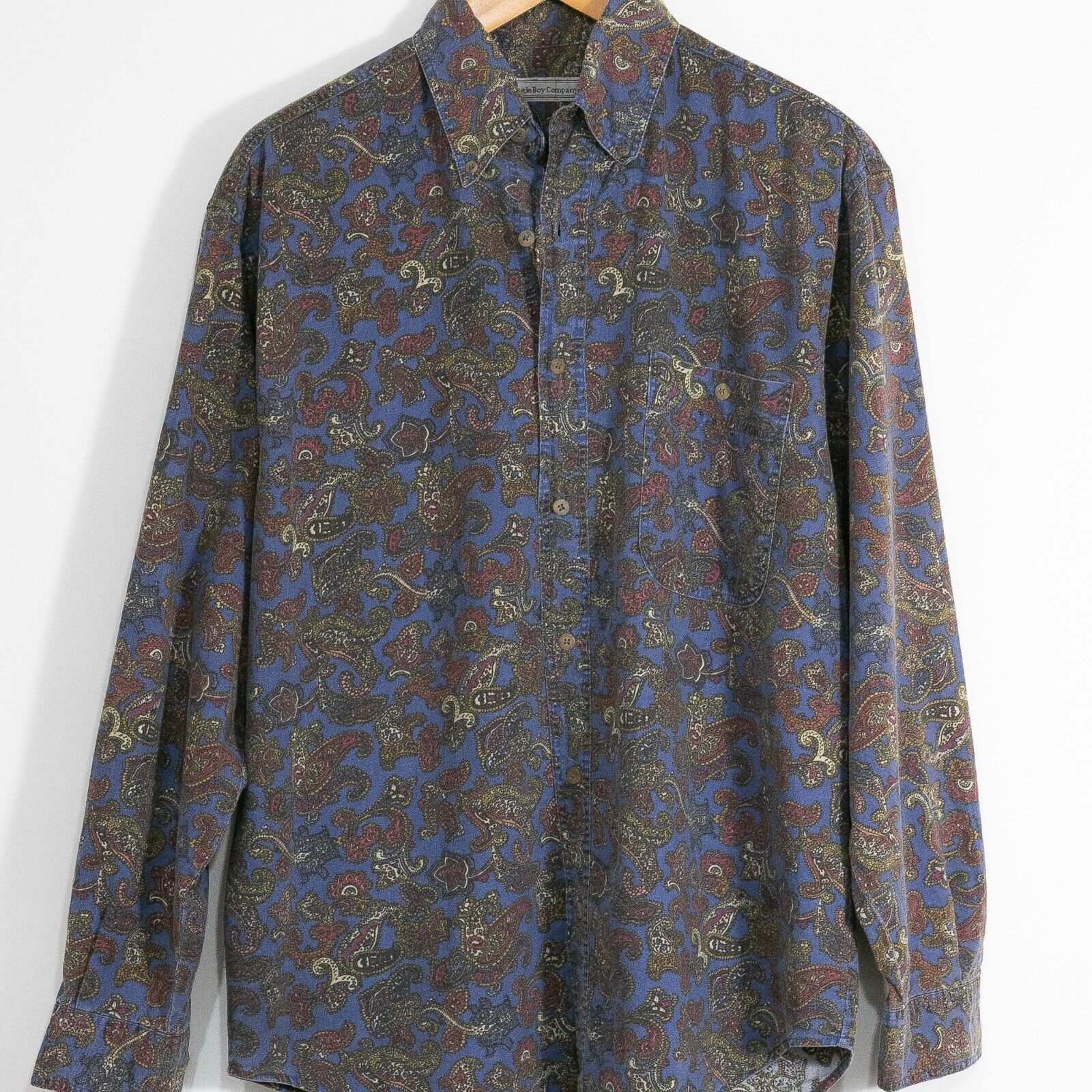 Bugle Boy × Vintage Vintage 90s Bugle Boy Paisley Button Up Shirt Large - Retro Size US L / EU 52-54 / 3 - 2 Thumbnail