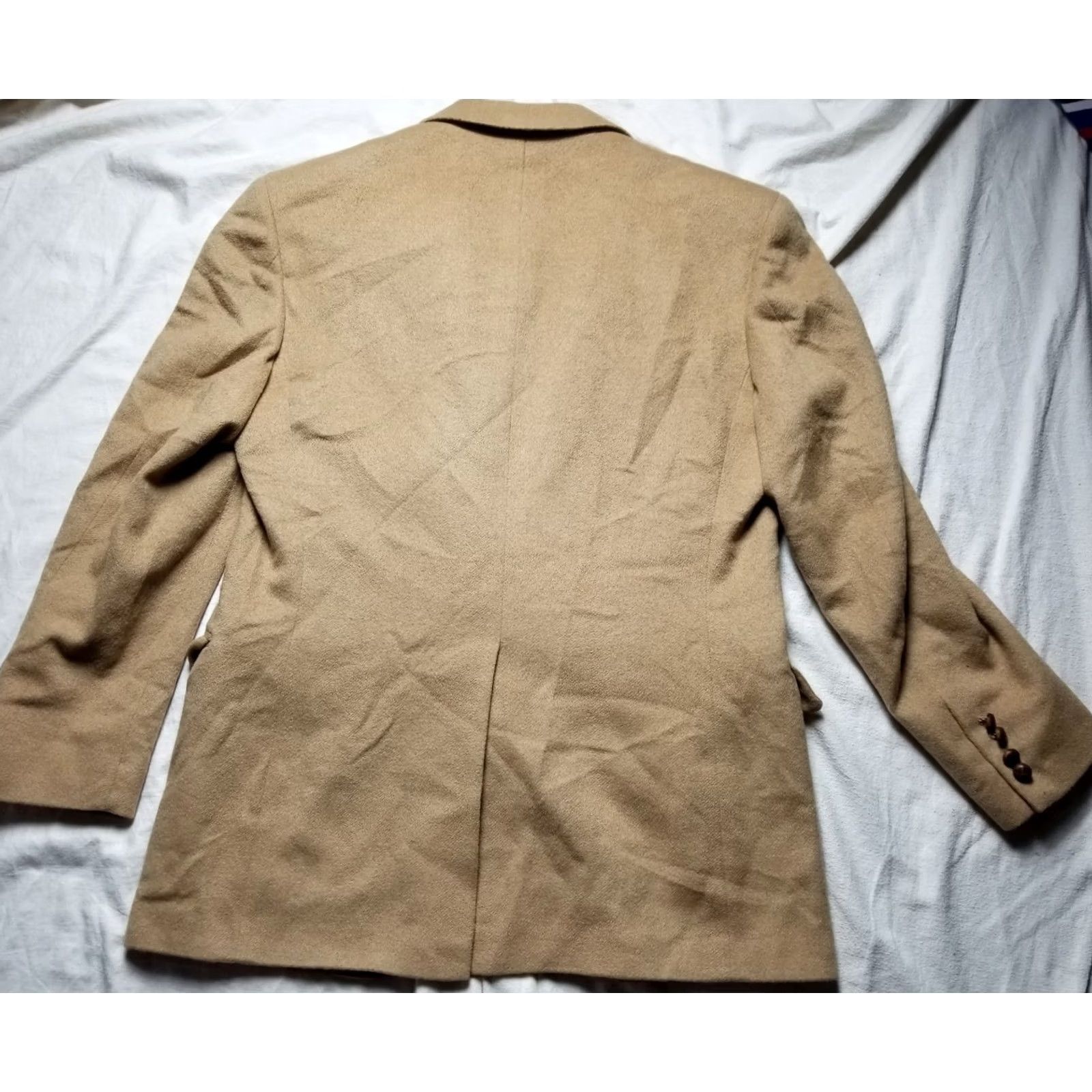 Ralph Lauren Ralph Lauren POLO University Blazer Jacket Men Camel Hair Sports Coat 40R Tan Long Solid Two Button Size US L / EU 52-54 / 3 - 2 Thumbnail