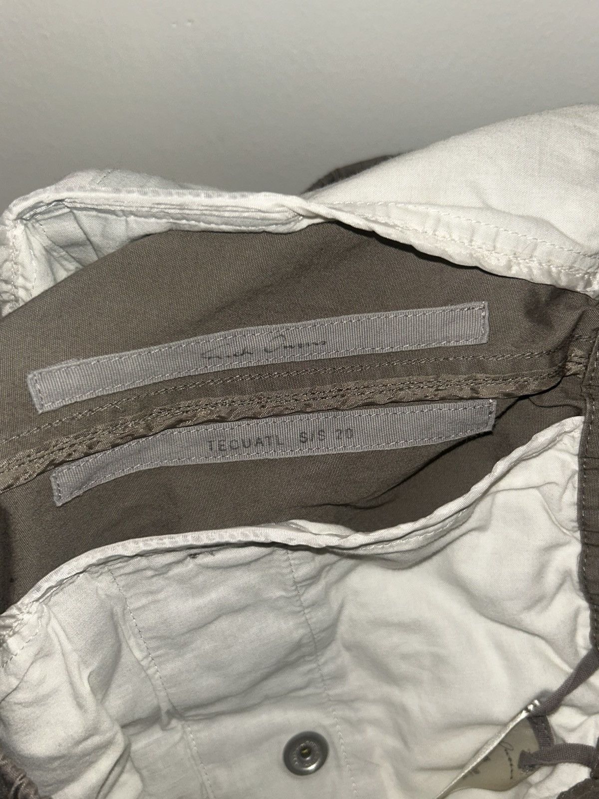 Rick Owens Rick Owens Tecuatl SS20 Cargo Cropped Drawcord Zipper Pants Size US 30 / EU 46 - 5 Thumbnail