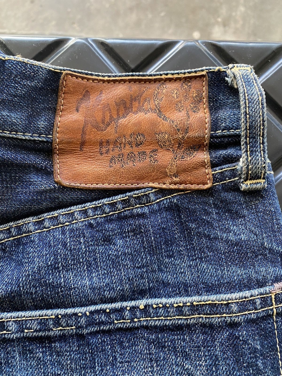 Kapital Kapital Multi Suede Leather Patchwork Avant Garde Denim Size US 31 - 12 Thumbnail