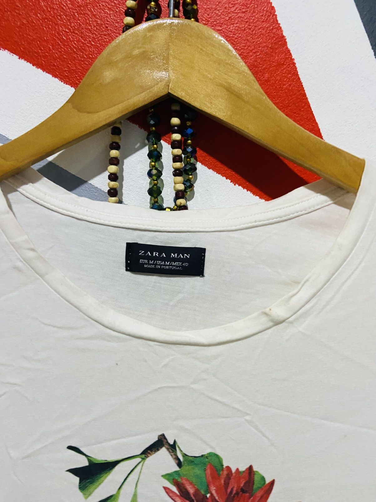 Zara Zara Man - Flowers Graphic Tee Size US S / EU 44-46 / 1 - 4 Thumbnail