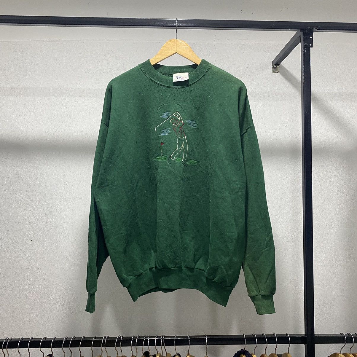Vintage 💥Vintage M&C Sport Golf Sweatshirt 50/50 80s Size US XL / EU 56 / 4 - 1 Thumbnail