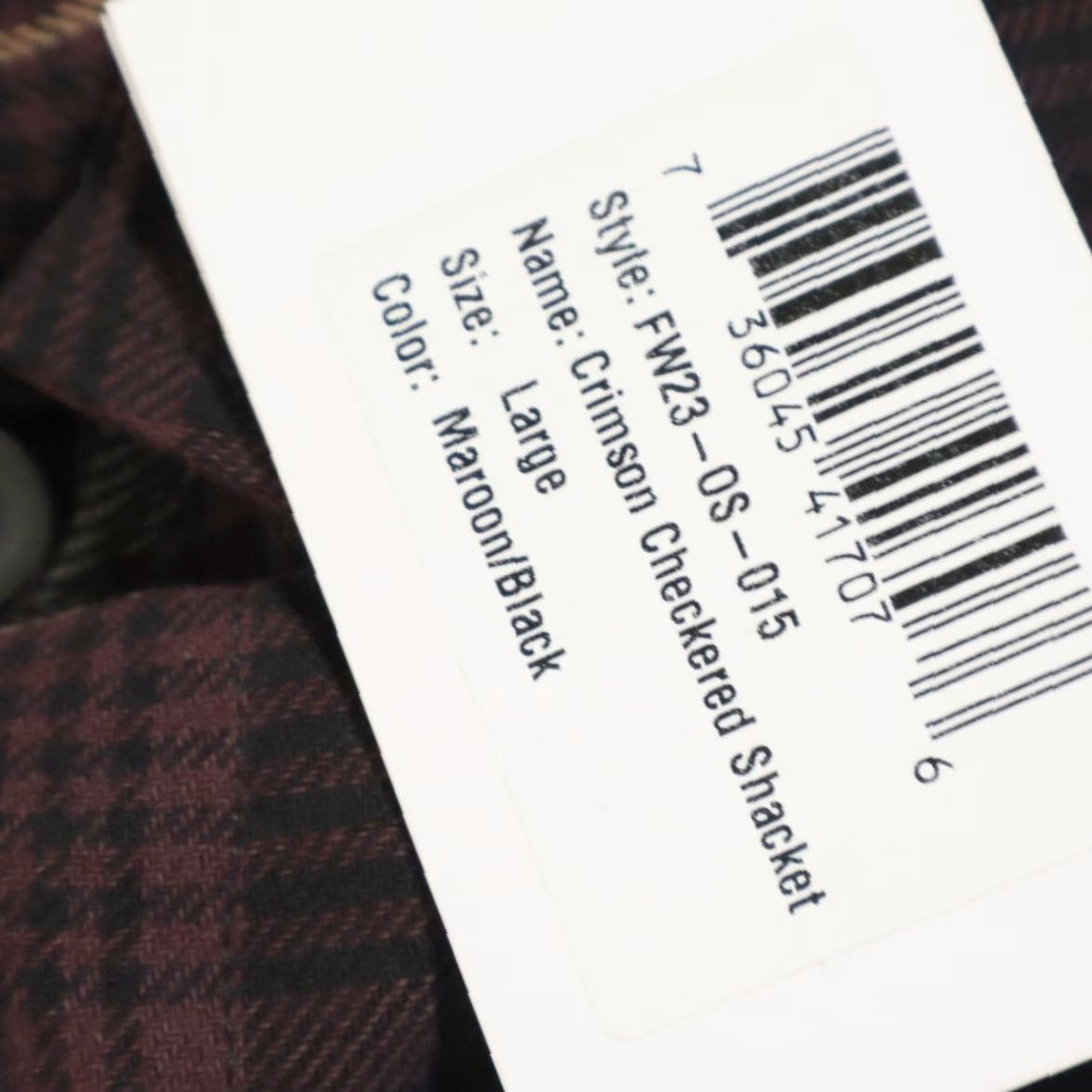 Vintage Vustra Shacket Crimson Checkered Plaid Jacket Black Men's L Size US L / EU 52-54 / 3 - 7 Thumbnail