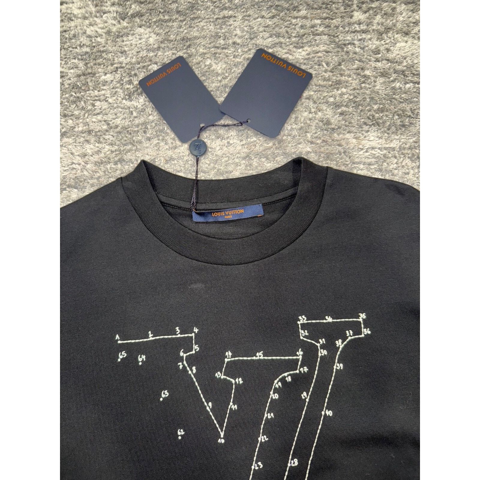 Louis Vuitton Louis Vuitton Stitch Print Embroidery Short Sleeve T-Shirt Size US M / EU 48-50 / 2 - 6 Thumbnail
