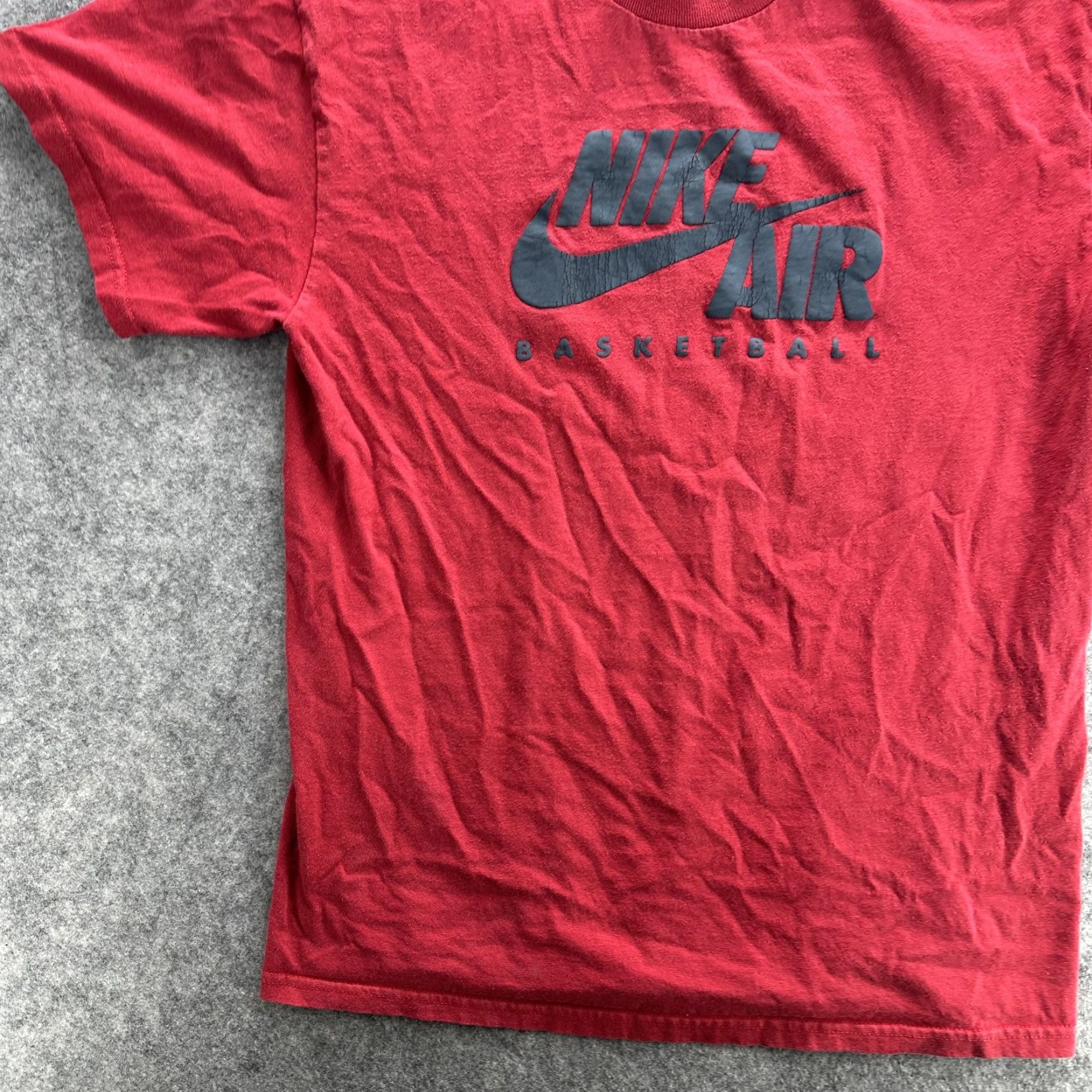 Nike VINTAGE Nike Air Shirt Mens Medium Red Basketball Swoosh Logo Graphic Tee 90s Mens Size US M / EU 48-50 / 2 - 3 Thumbnail
