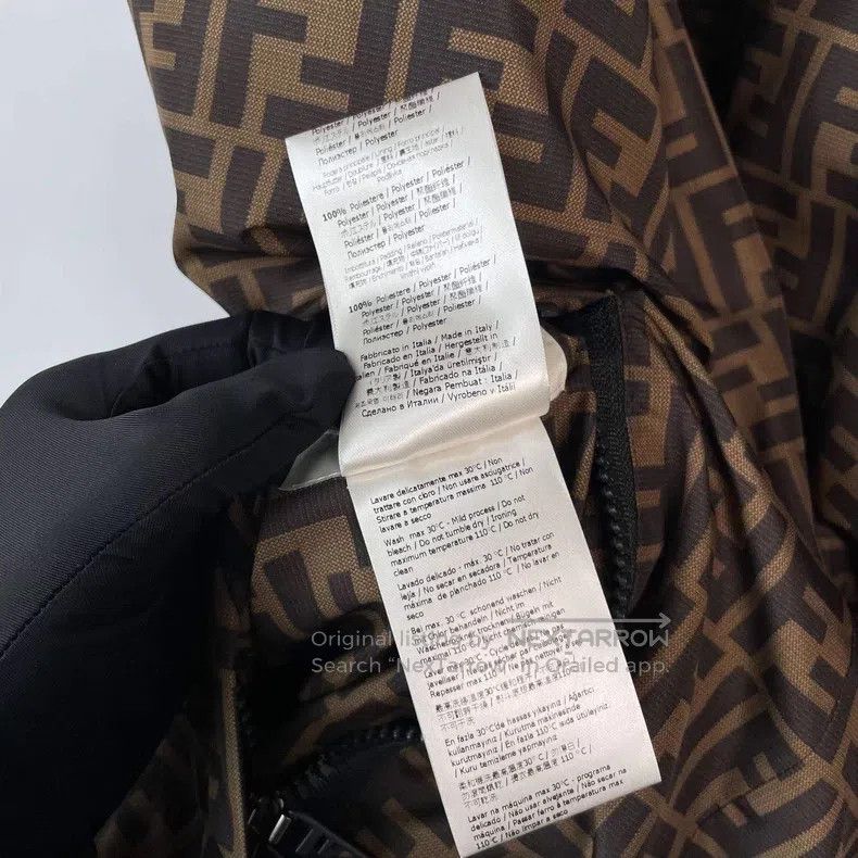 Fendi Fendi Reversible Cotton Jacket, Black-Brown Size L / US 10 / IT 46 - 6 Thumbnail