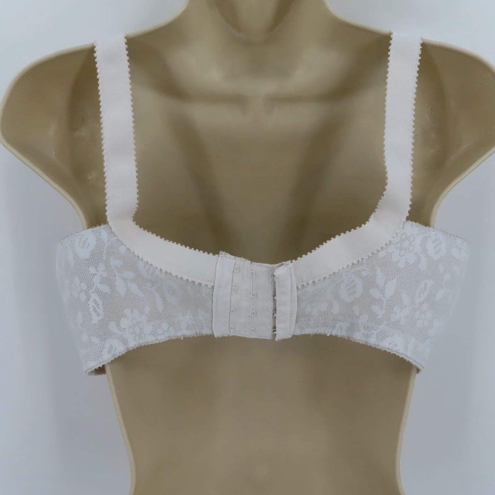 Vintage Playtex 38D 18 Hour Sensational Support Wirefree Bra 0027 White Women Unlined T-Shirt Cup D Size ONE SIZE - 5 Thumbnail
