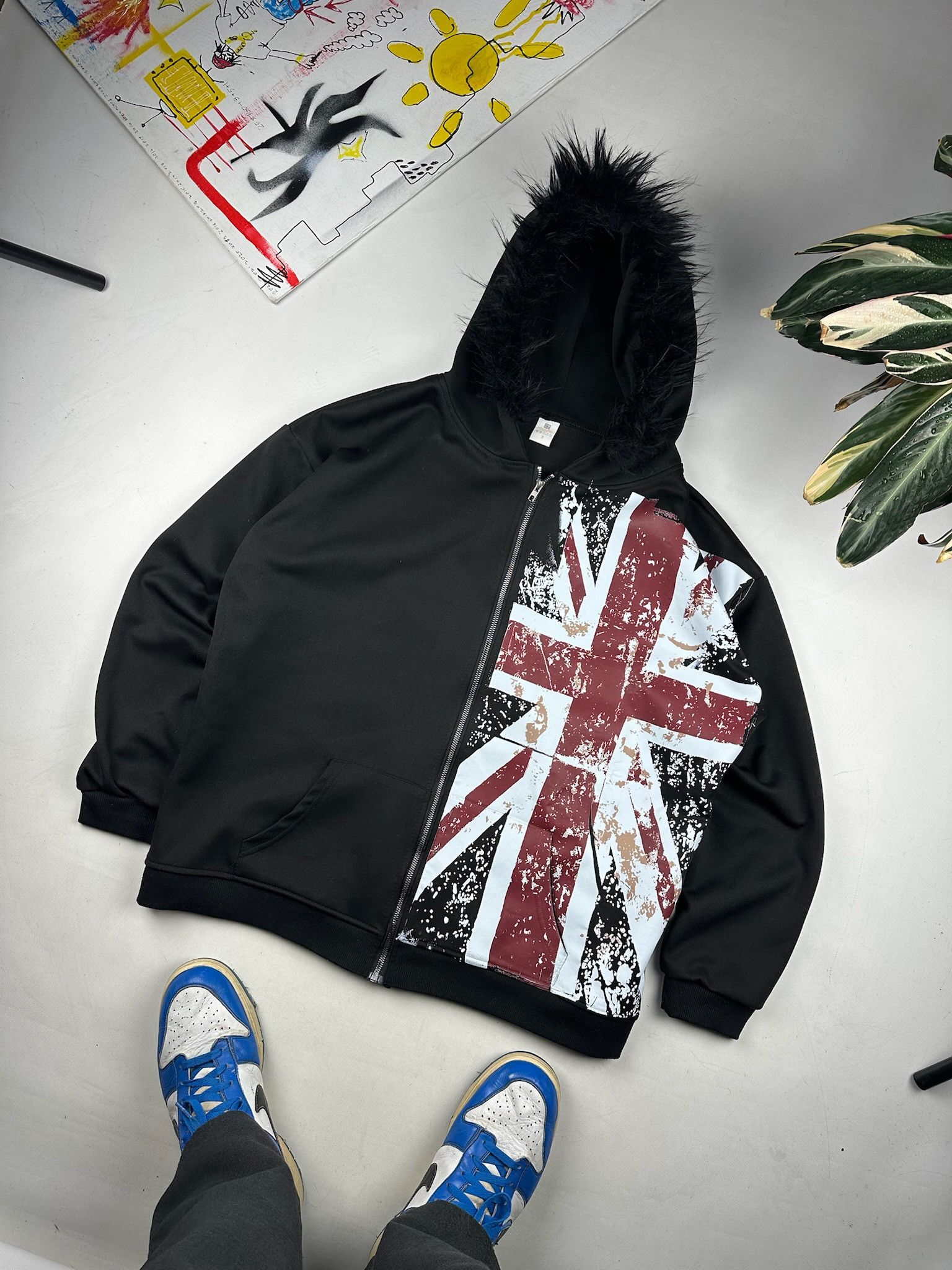 14th Addiction Fur Hoodie LGB Style British flag Size US L / EU 52-54 / 3 - 2 Thumbnail