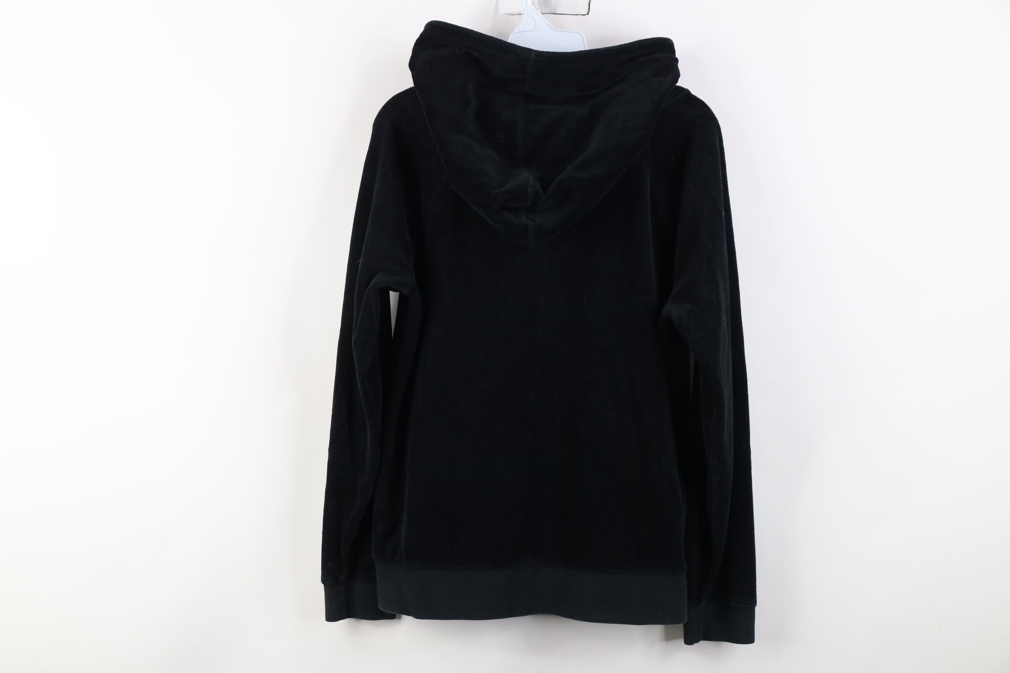 Juicy Couture Vintage 90s Y2K Juicy Couture Velour Zip Hoodie Black Size L / US 10 / IT 46 - 11 Thumbnail