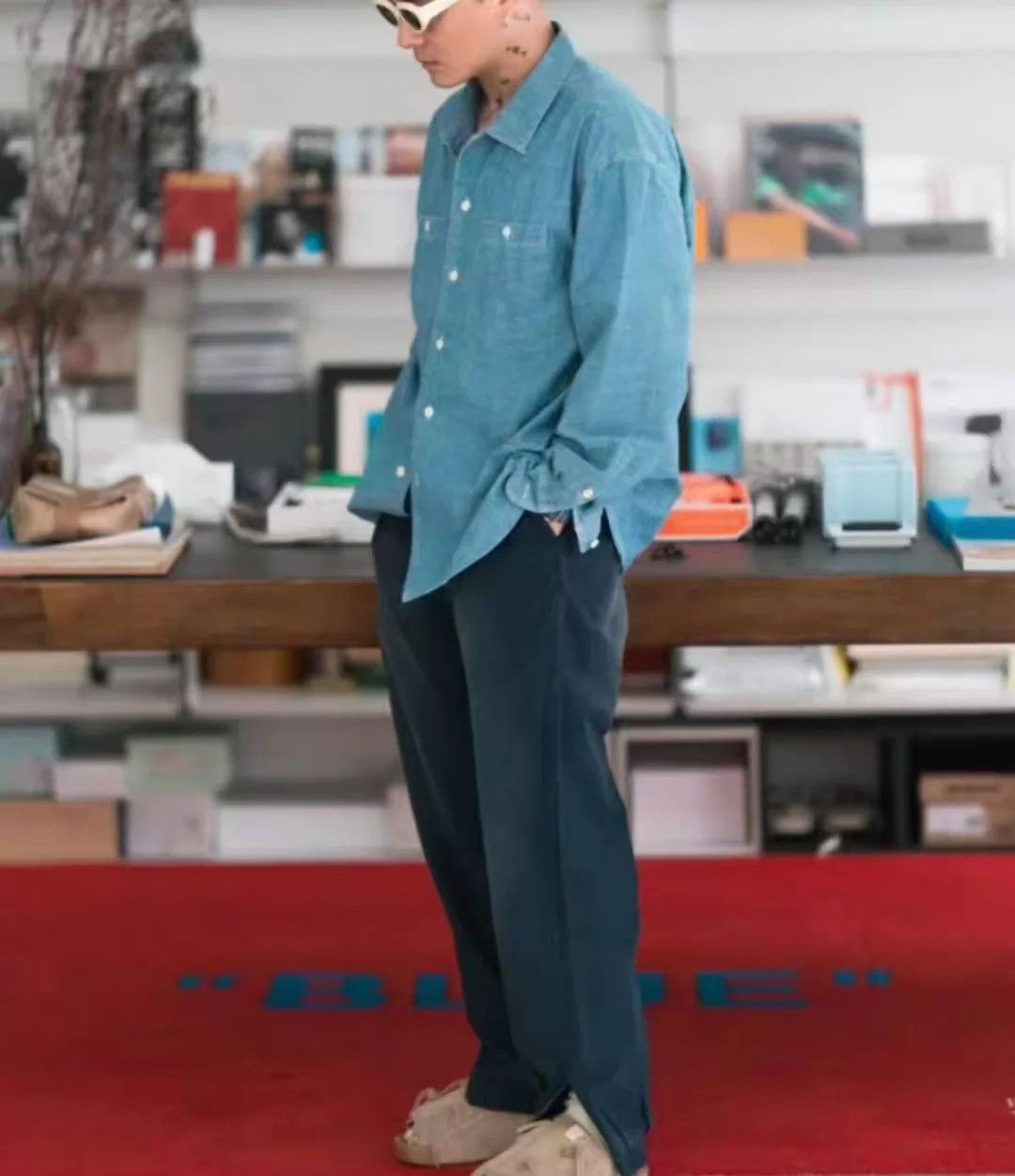 Visvim VISVIM 24AW LANGER CHAMBRAY L/S Lt Indigo 3 buffalo buttons Size US L / EU 52-54 / 3 - 8 Thumbnail
