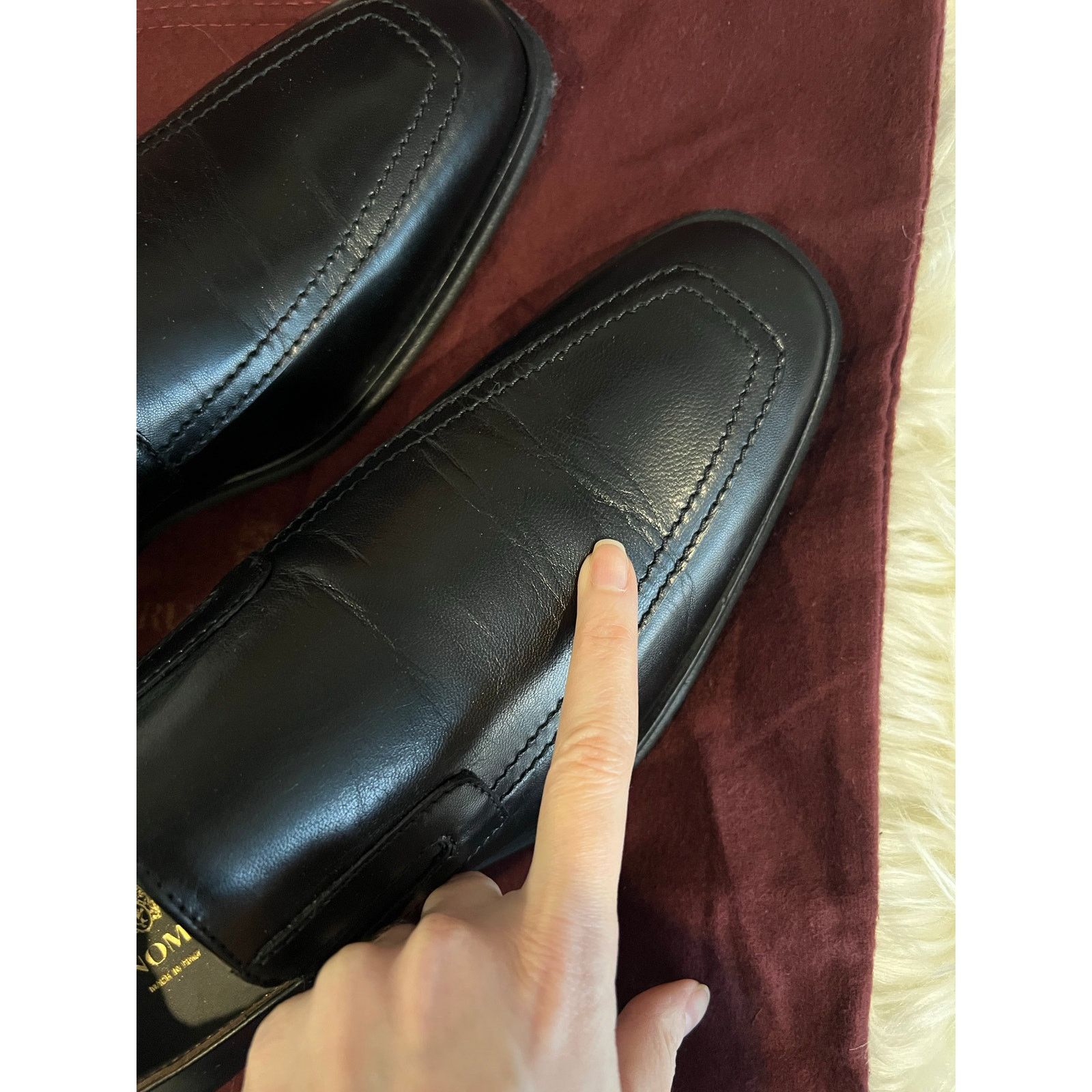 Bruno Magli Bruno Magli RAGING LEATHER SLIP-ON BLACK Loafer Men's 8.5 M Size US 8.5 / EU 41-42 - 5 Thumbnail