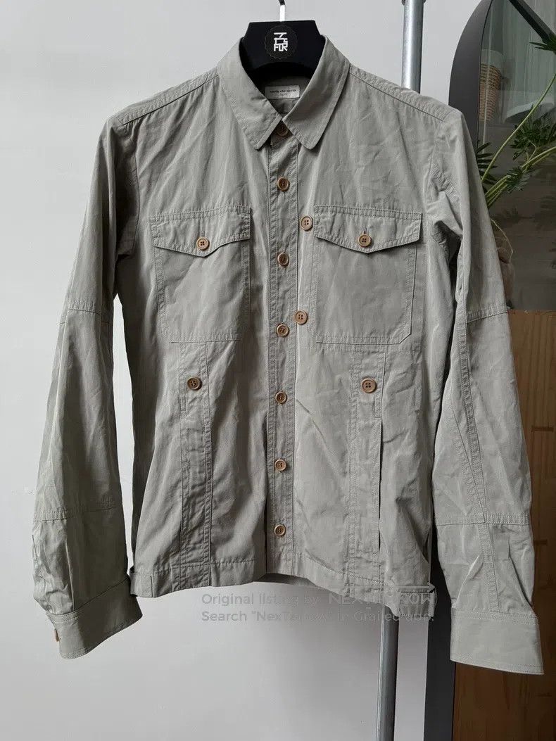 Dries Van Noten Dries Van Noten Grey military-style shirt jacket Size US S / EU 44-46 / 1 - 1 Thumbnail