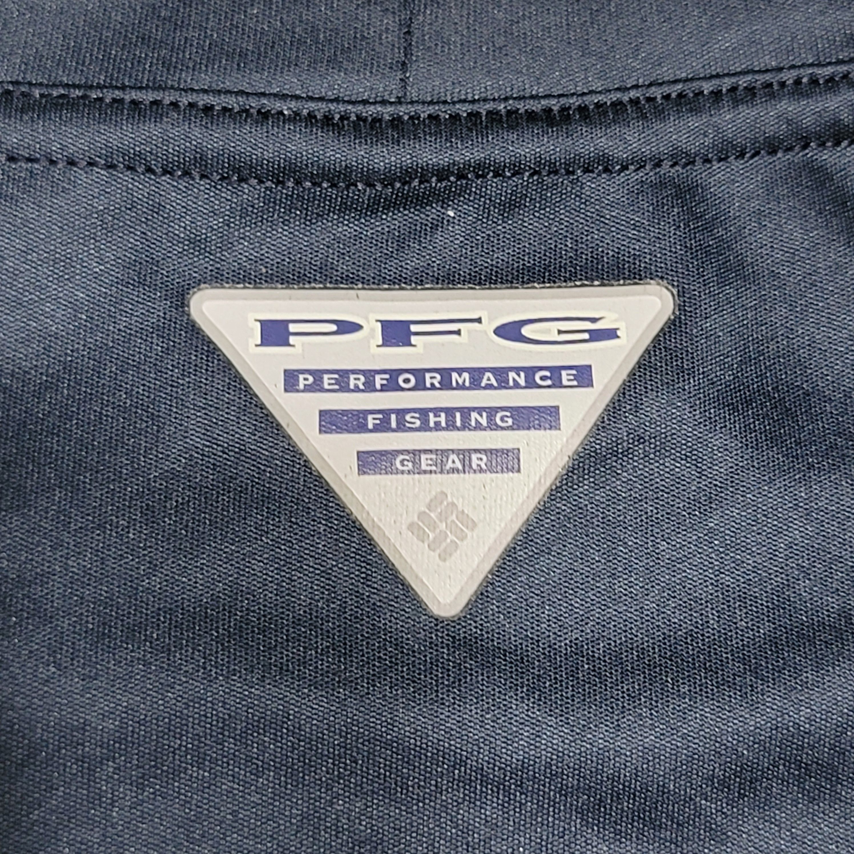 Columbia Columbia PFG LS Unisex Dark Blue Omni-Shade Tee - Size XL Size US XL / EU 56 / 4 - 5 Thumbnail