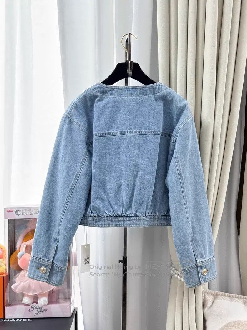 Chanel Chanel 20B blue denim cotton short jacket Size XS / US 0-2 / IT 36-38 - 3 Thumbnail