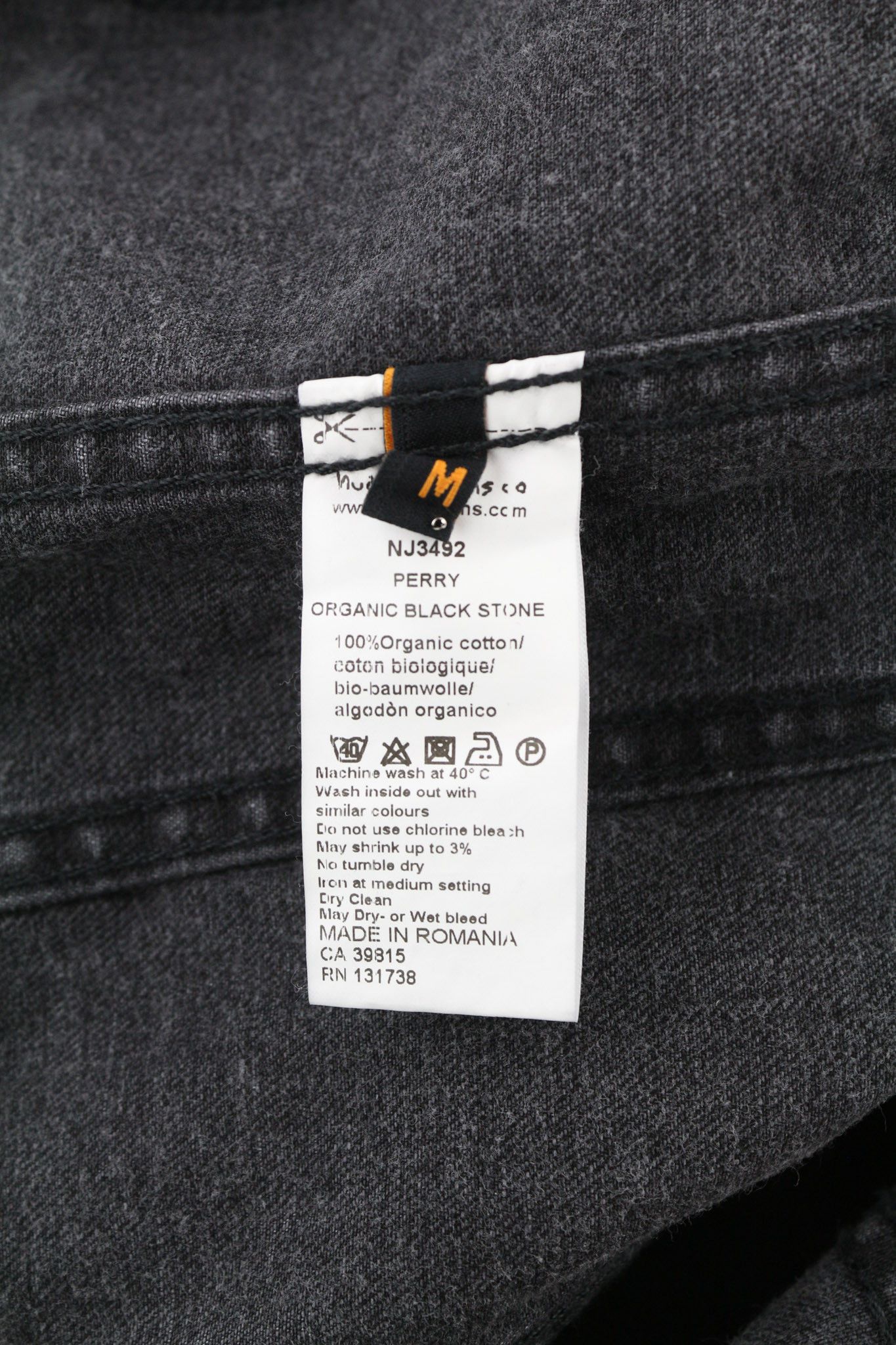 Nudie Jeans PERRY BLACK STONE M Denim Black Unlined Jacket 80770 Size US M / EU 48-50 / 2 - 8 Thumbnail