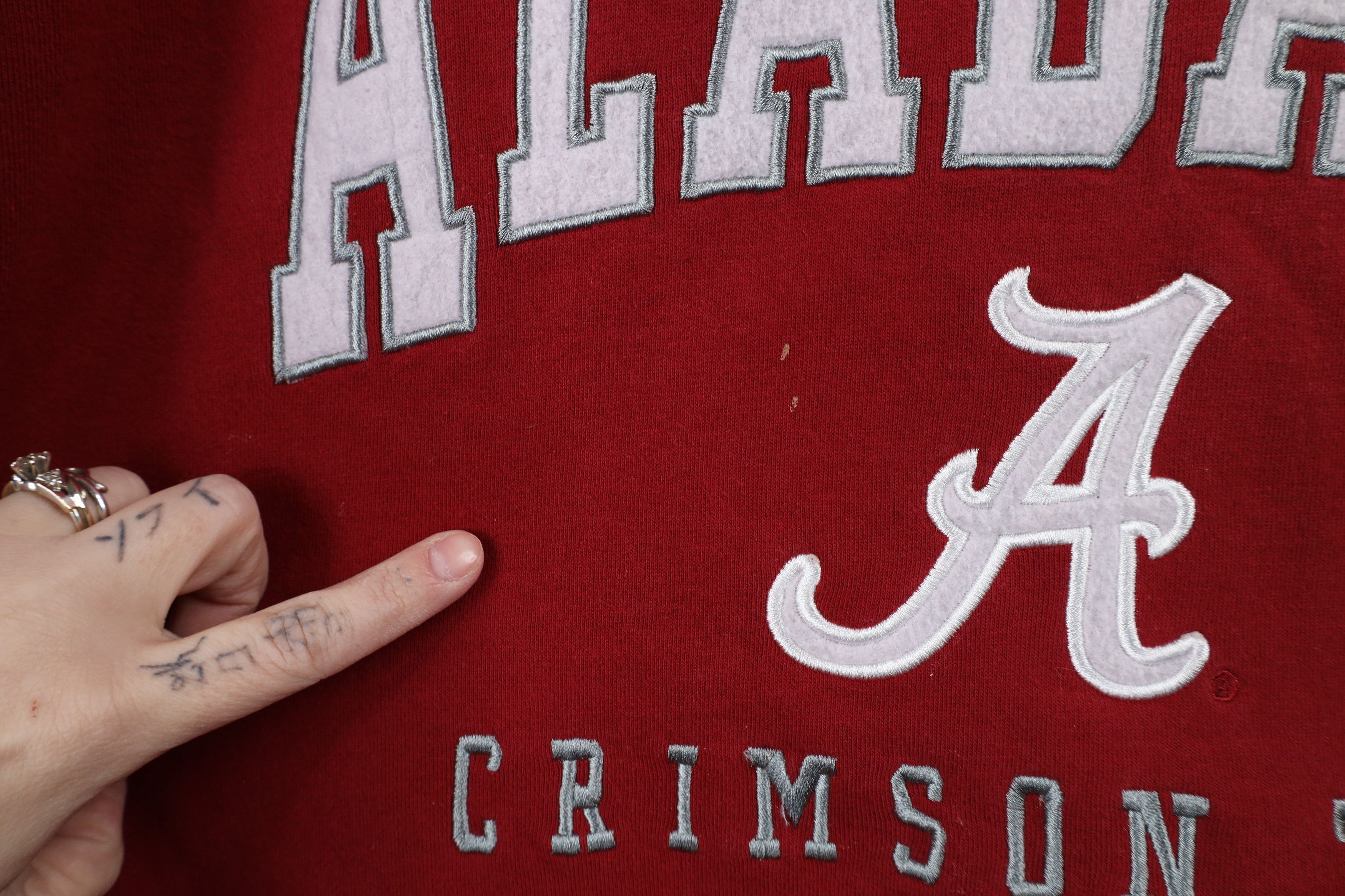 Vintage Vintage 90s Spell University of Alabama Hoodie Sweatshirt Size US XXL / EU 58 / 5 - 7 Thumbnail