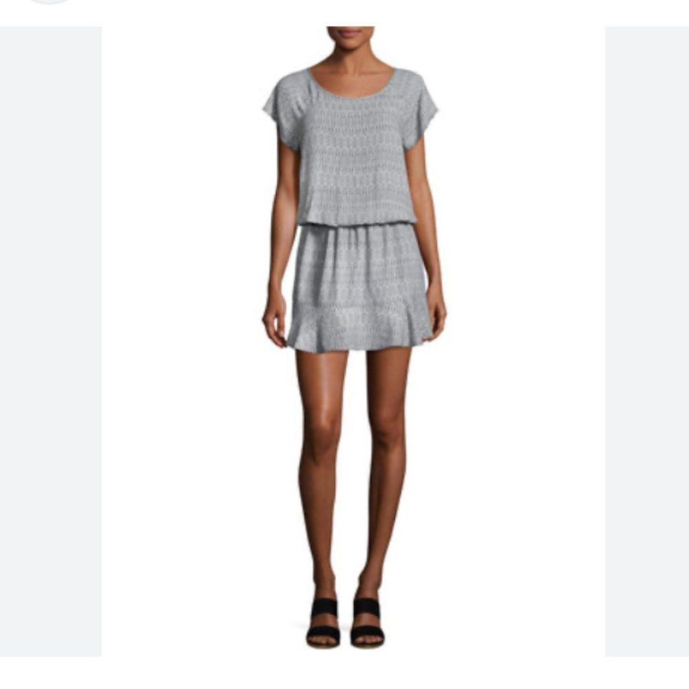 Joie Soft Joie Quora Blouson Pullover Dress Size S Keyhole Button Elastic Waist Mini Size S / US 4 / IT 40 - 2 Thumbnail