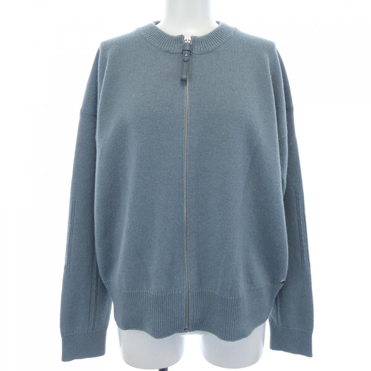 Hermes Hermes Hermes Clou De Selle Cashmere Cardigan 38 Textile Tops DUTY FREE for USA Size ONE SIZE - 1 Thumbnail