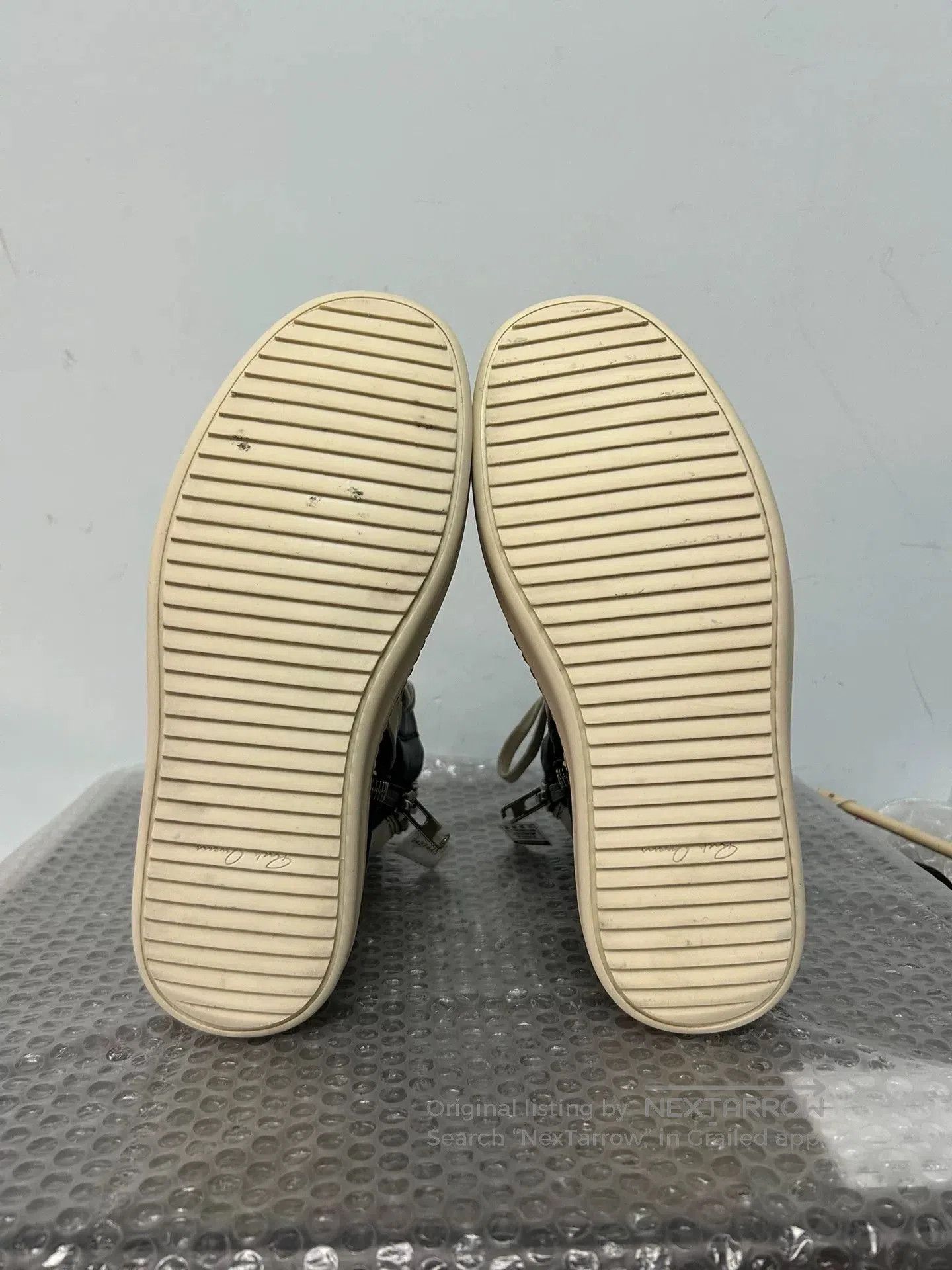 Rick Owens Rick Owens Leather High Top Sneakers. Size US 6.5 / EU 39-40 - 7 Thumbnail