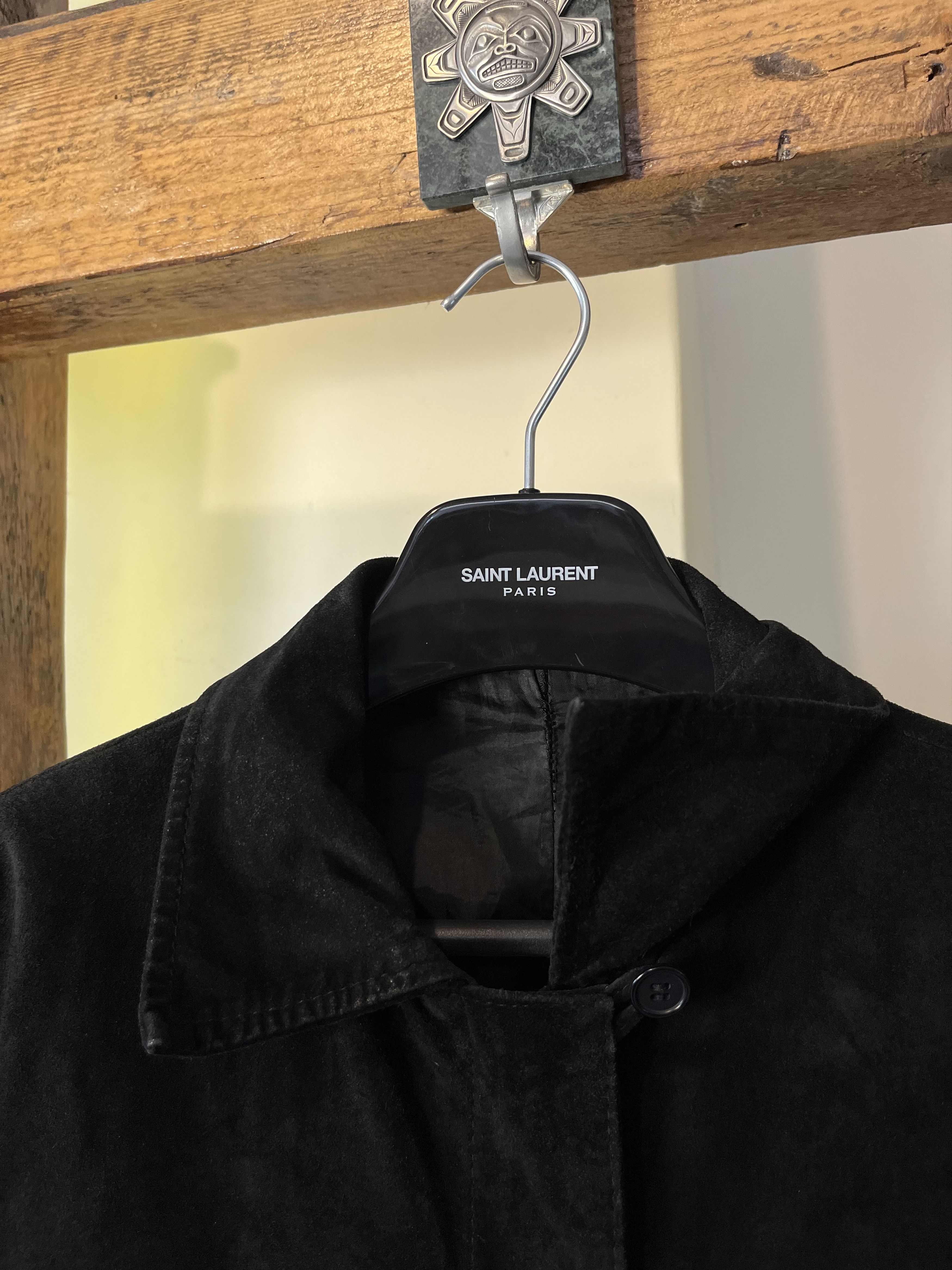 Vintage Vintage 90s y2k Avant Garde Black Seude Leather Opium Jacket Size XL / US 12-14 / IT 48-50 - 6 Thumbnail