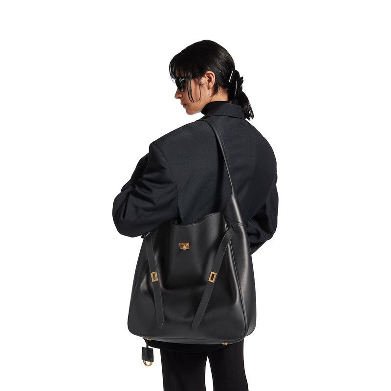 Balenciaga o1srvl11e0326 Size: OS / Bel Air Large Hobo Bag in Black Size ONE SIZE - 8 Thumbnail