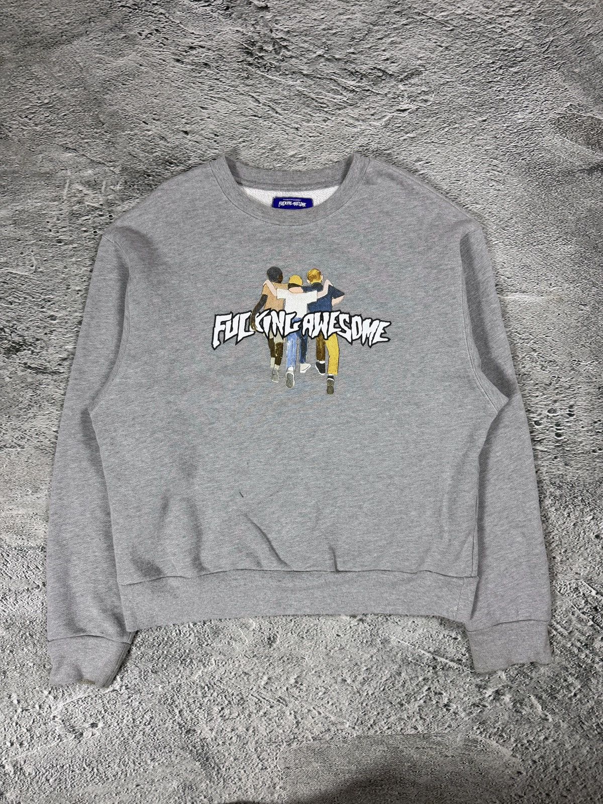 Fucking Awesome Fucking Awesome sweatshirt grey big logo made in USA Size US M / EU 48-50 / 2 - 1 Thumbnail