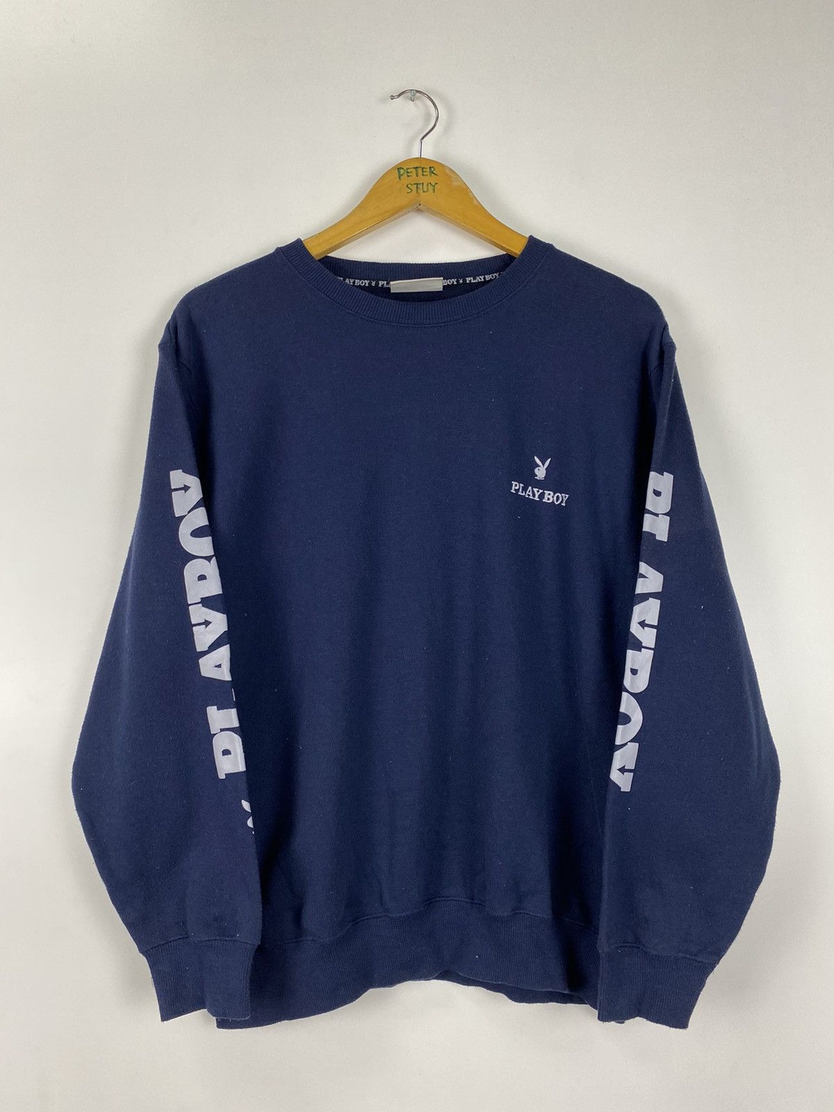 Playboy × Vintage Vintage Playboy big logo sweatshirt Size US M / EU 48-50 / 2 - 7 Thumbnail