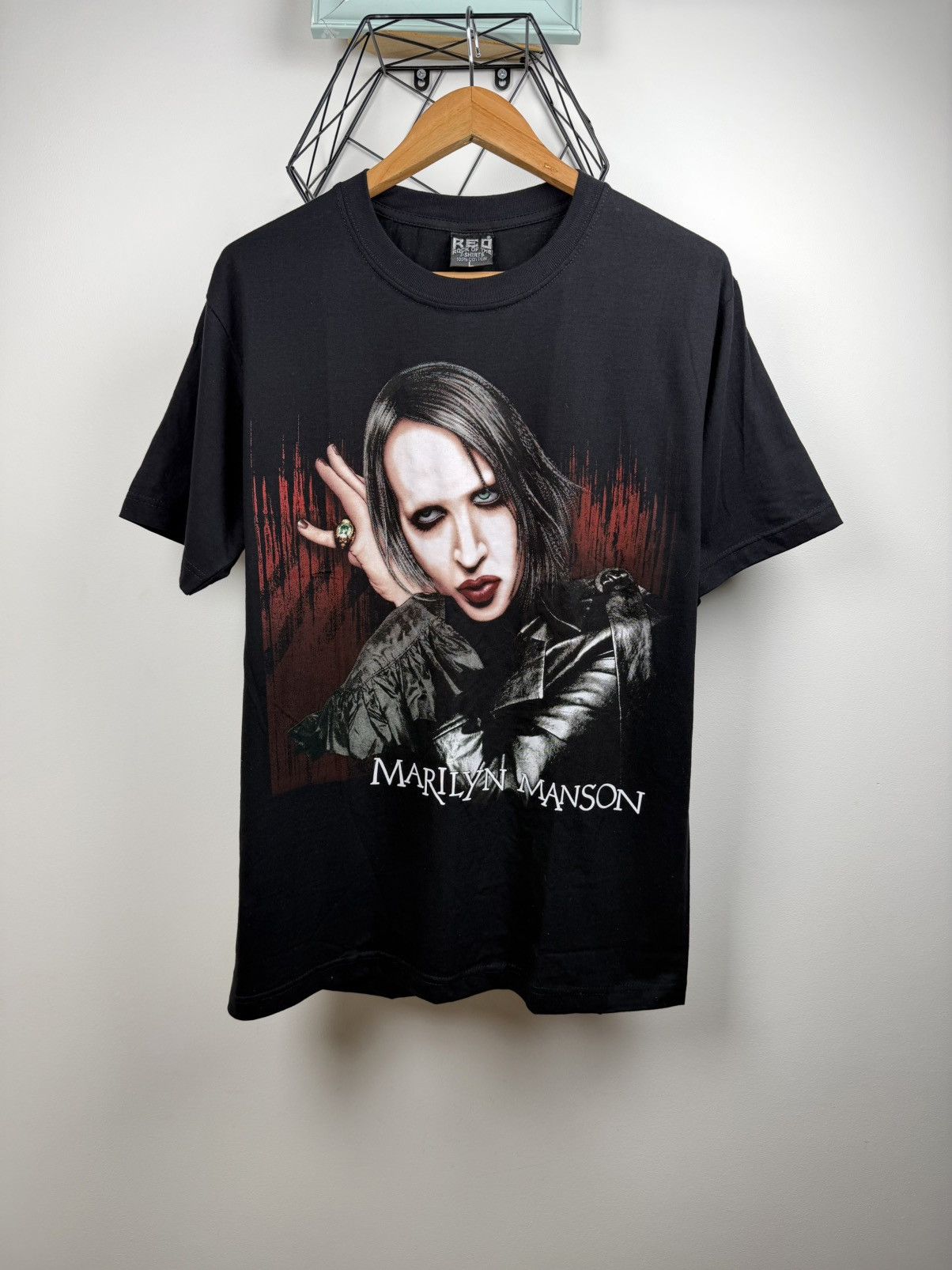 Band Tees Vintage Marilyn Manson Merch Band tee Metal Big logo 90s Size US L / EU 52-54 / 3 - 2 Thumbnail