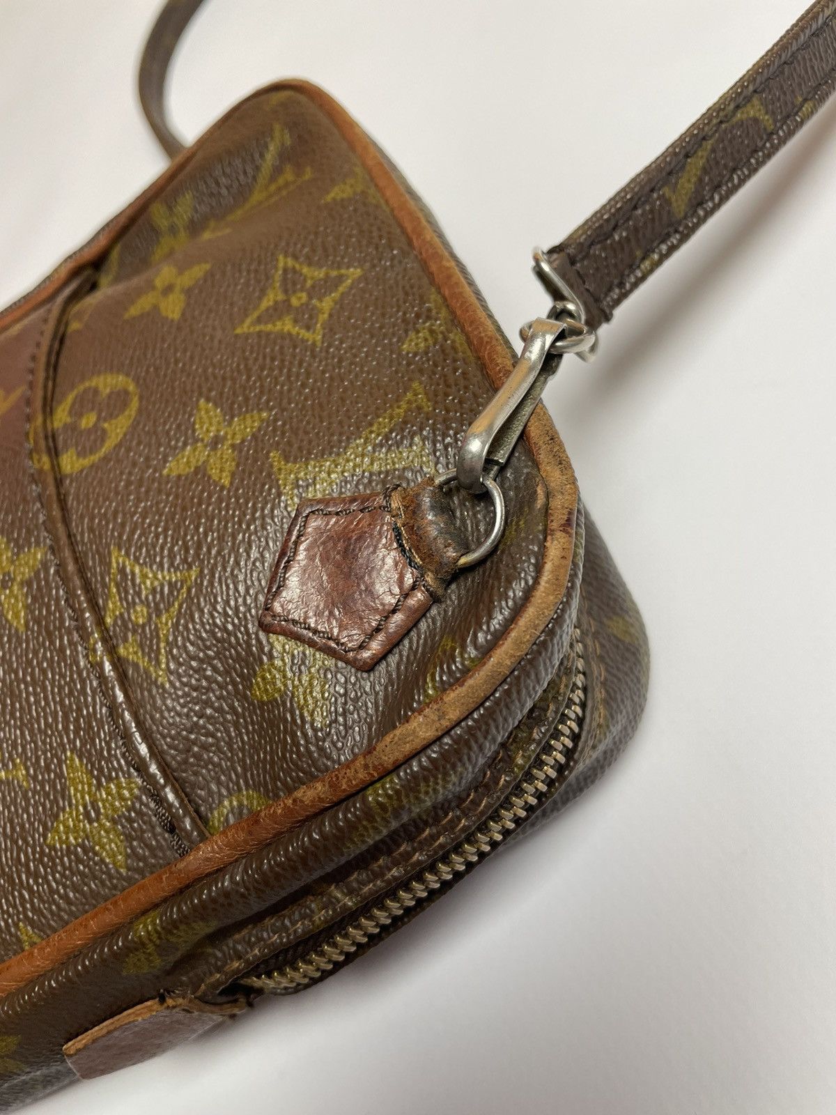 Louis Vuitton × Vintage Louis Vuitton Monogram Danube Messenger Brown Size ONE SIZE - 7 Thumbnail