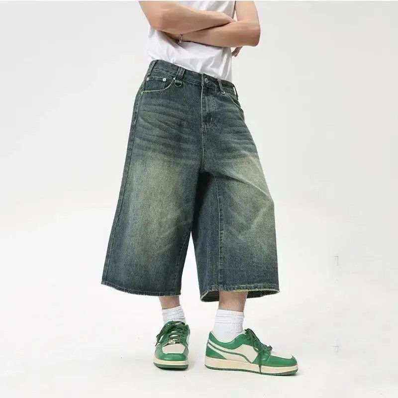Japanese Brand Street Calf-Length Jeans Size US 32 / EU 48 - 2 Thumbnail