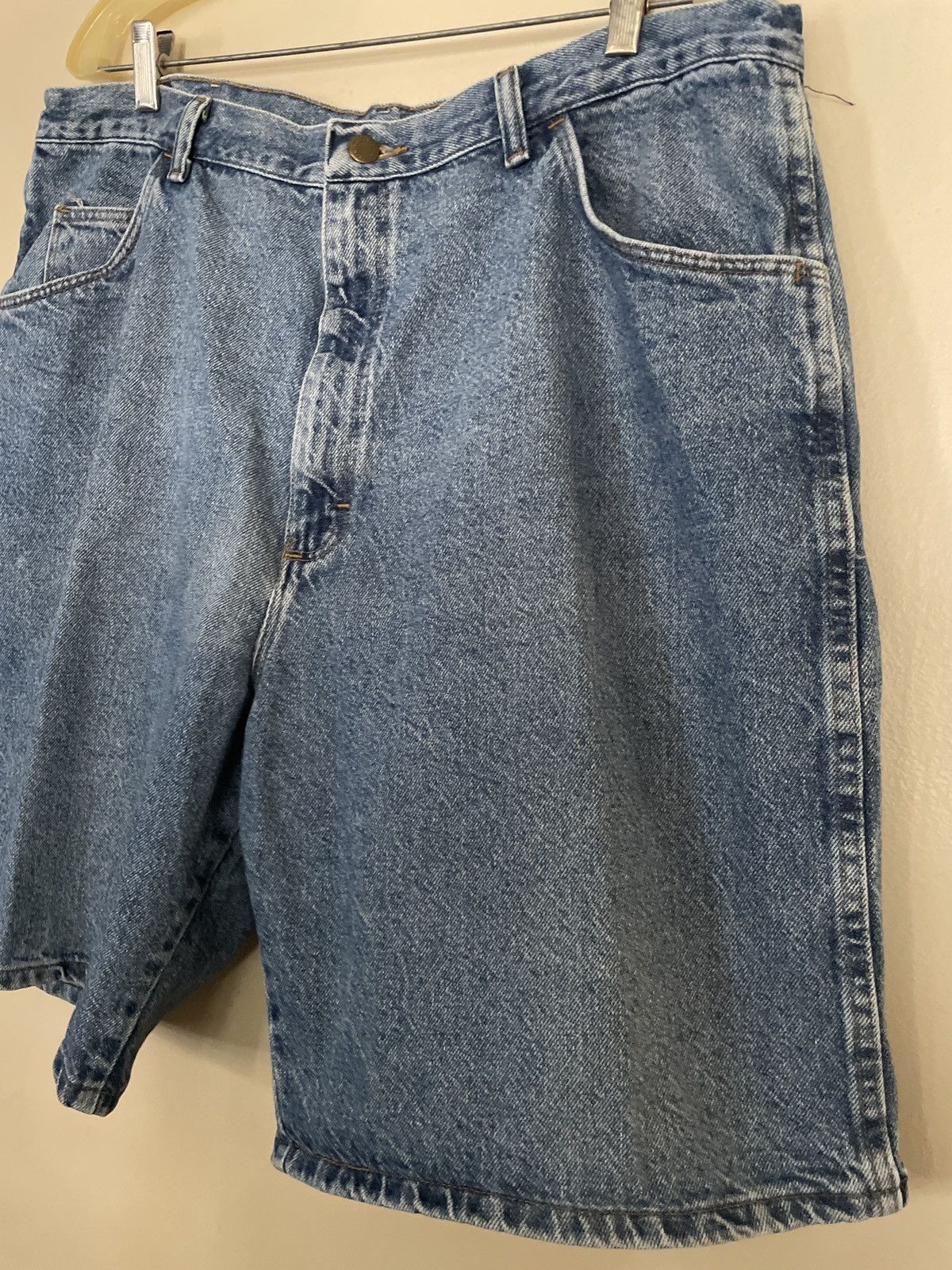 Vintage × Wrangler Wrangler Utility Jean Shorts Men’s Size 38 JORTS Blue Denim Size US 38 / EU 54 - 4 Thumbnail