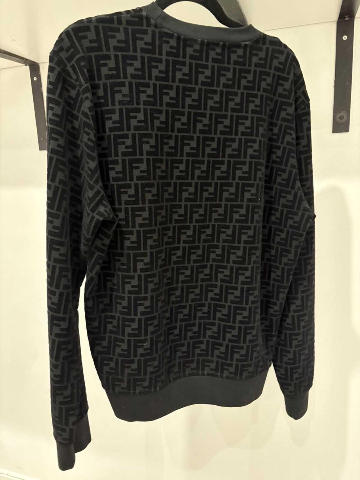 Fendi Fendi velvet pullover sweatshirt Size US M / EU 48-50 / 2 - 2 Thumbnail