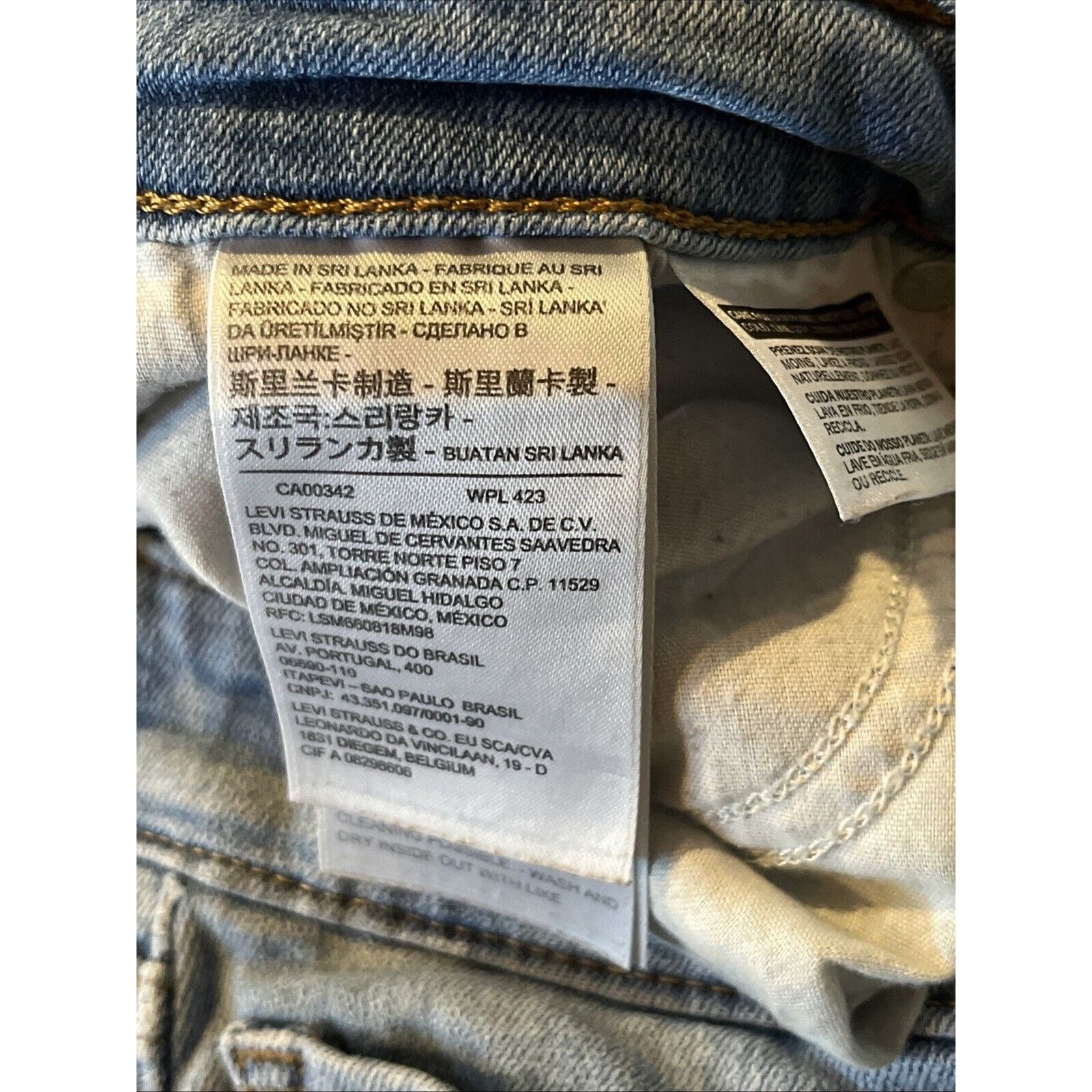 Levi's Levi’s 711 Jeans 32x27 Blue Skinny Ankle Mid Rise Stretch Size 32" / US 10 / IT 46 - 14 Thumbnail